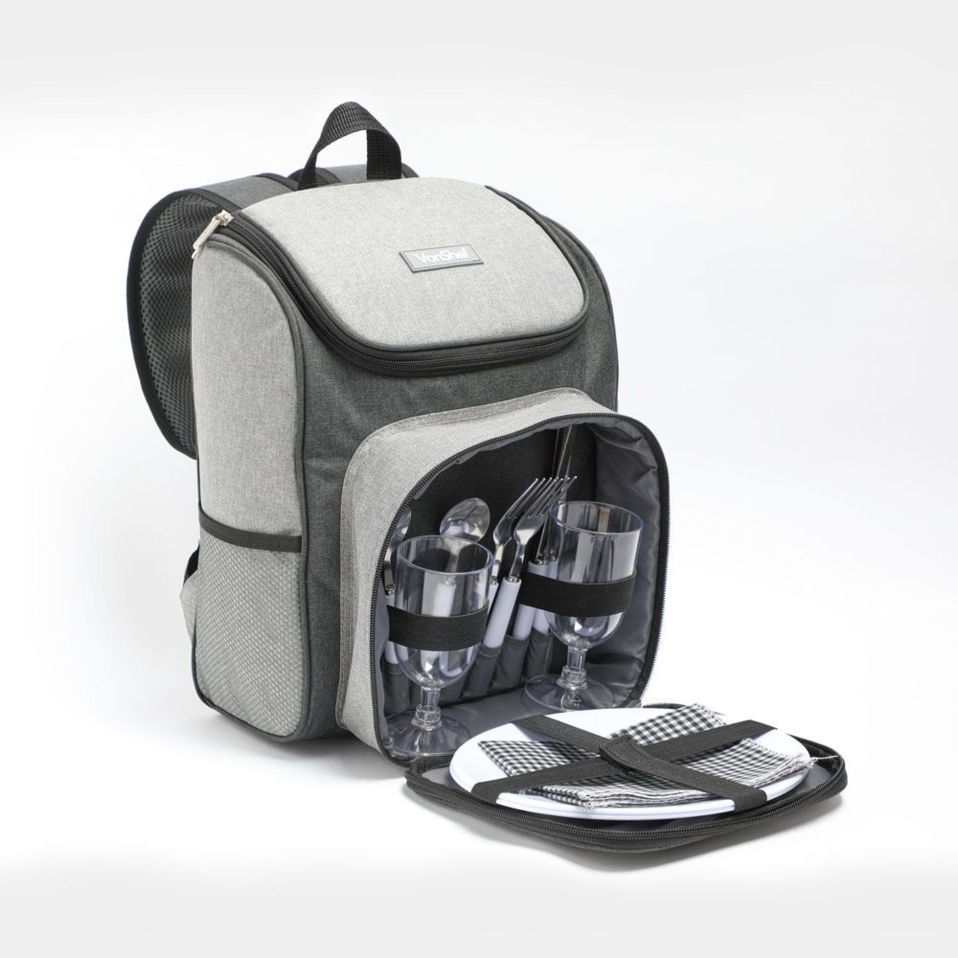 Picnic Backpack - 2 Person. - BI. No more clattering cutlery or spilt drinks, our two-person