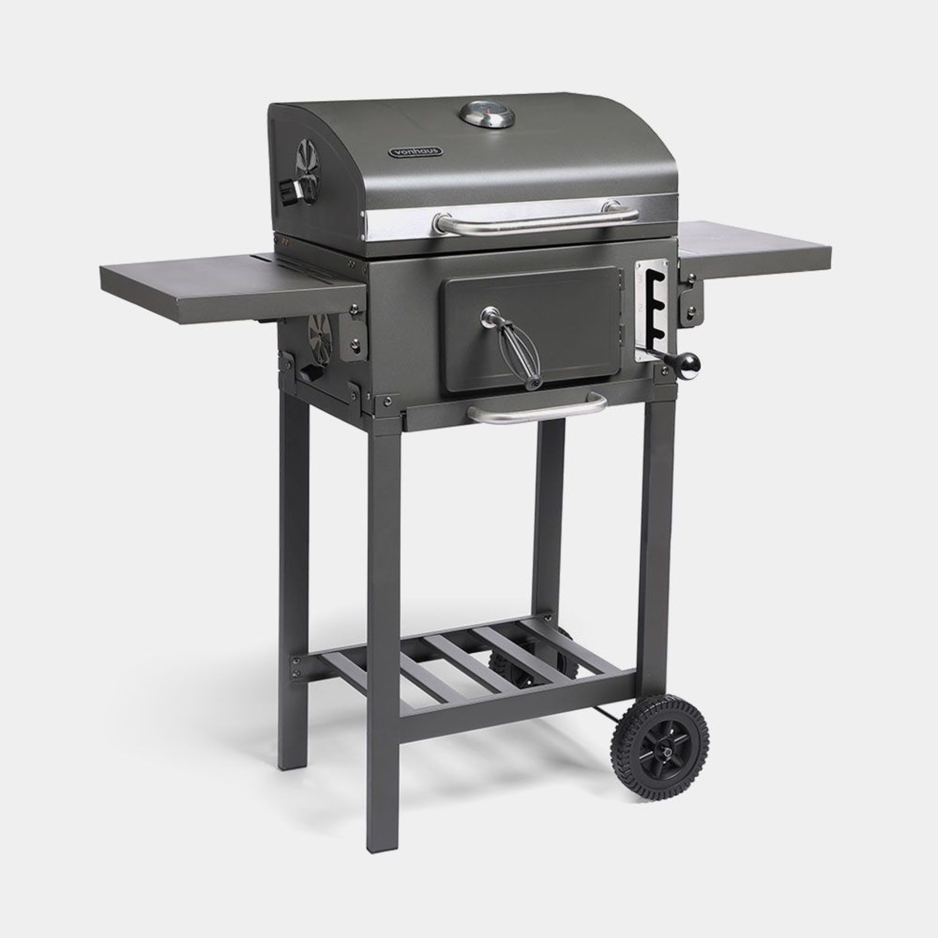 Compact Charcoal BBQ. - BI. Level up your home barbecues with our versatile 2-in-1 barbecue,
