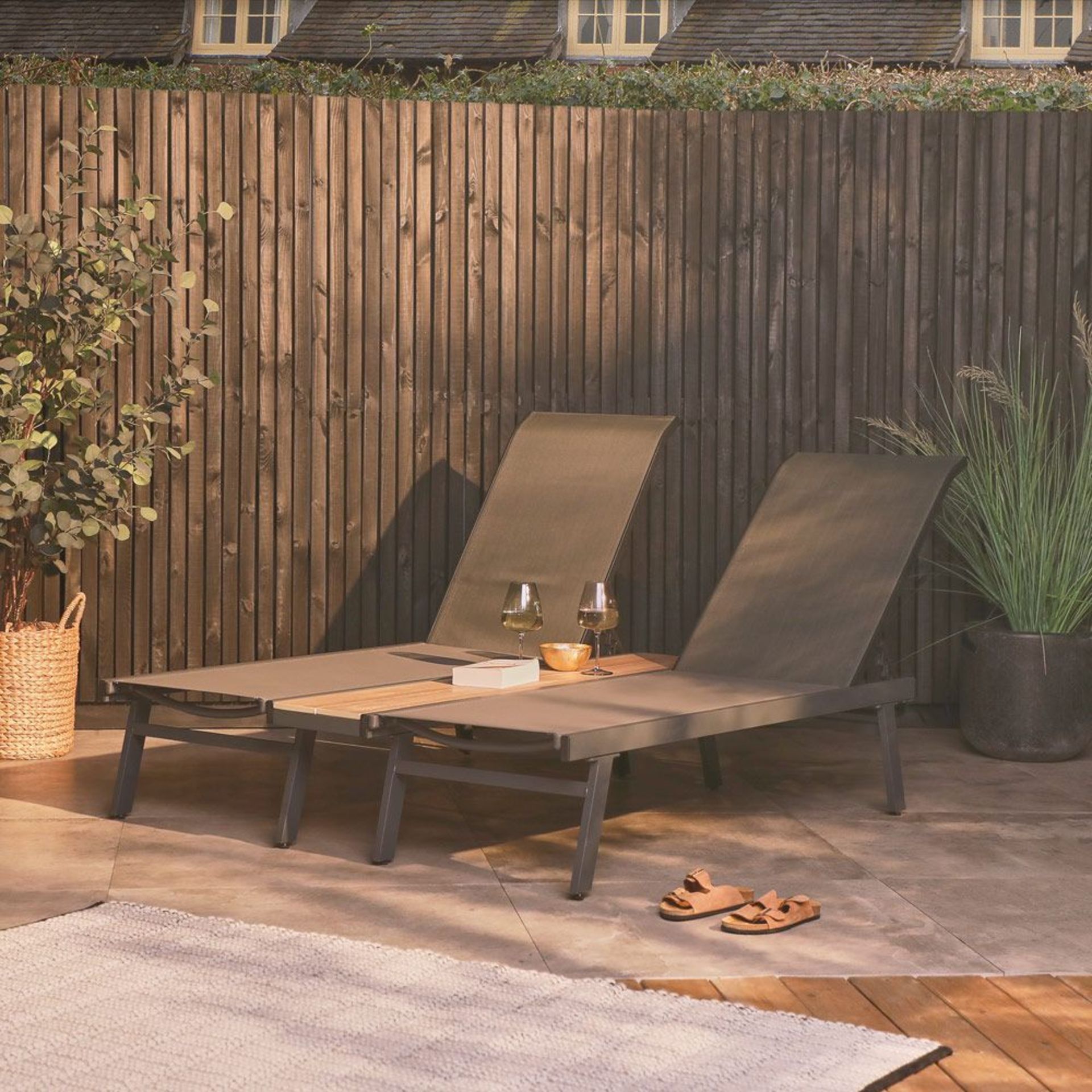 Duo Reclining Sun Lounger Set. - BI. Introducing our Spinningfield range: drawing inspiration from