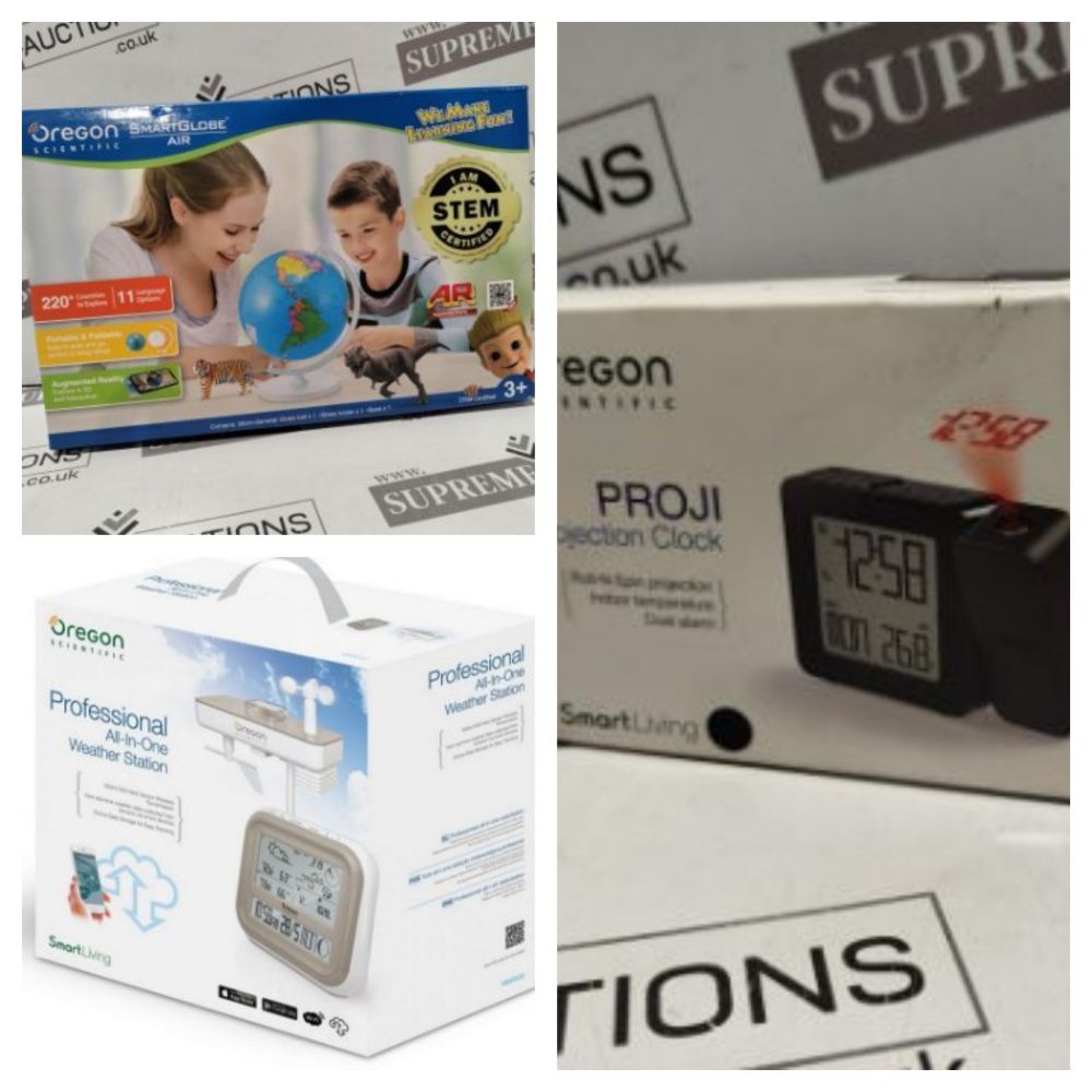 Liquidation of Official Oregon Scientific Branded Smart Globes, Alarm Clocks, Weather Stations and more