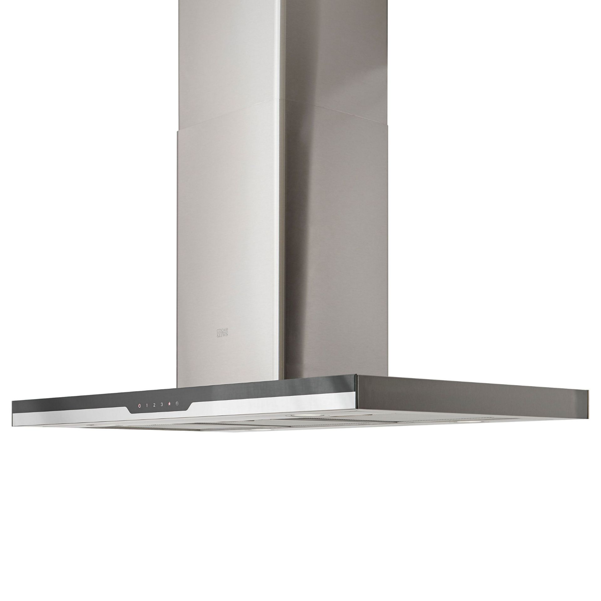 COOKE AND LEWIS CLBHS90 STAINLESS STEEL BOX COOKER HOOD 90CM RRP £228 R16-3