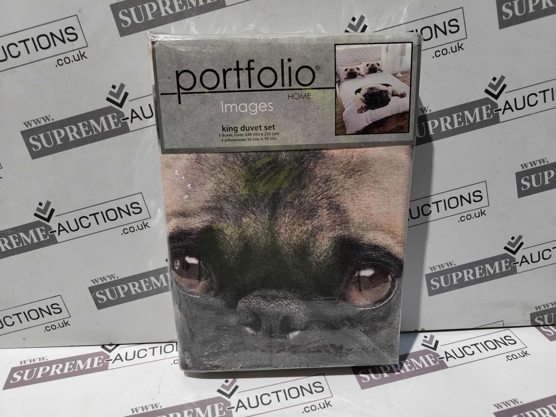 6 X BRAND NEW THRU THE LENSES KING PUG DUVET SETS RRP £70 EACH R12-3