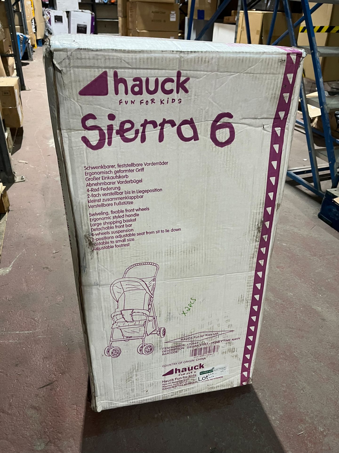 BRAND NEW HAUCK SIERA 6 LUXURY PRAM R13-12