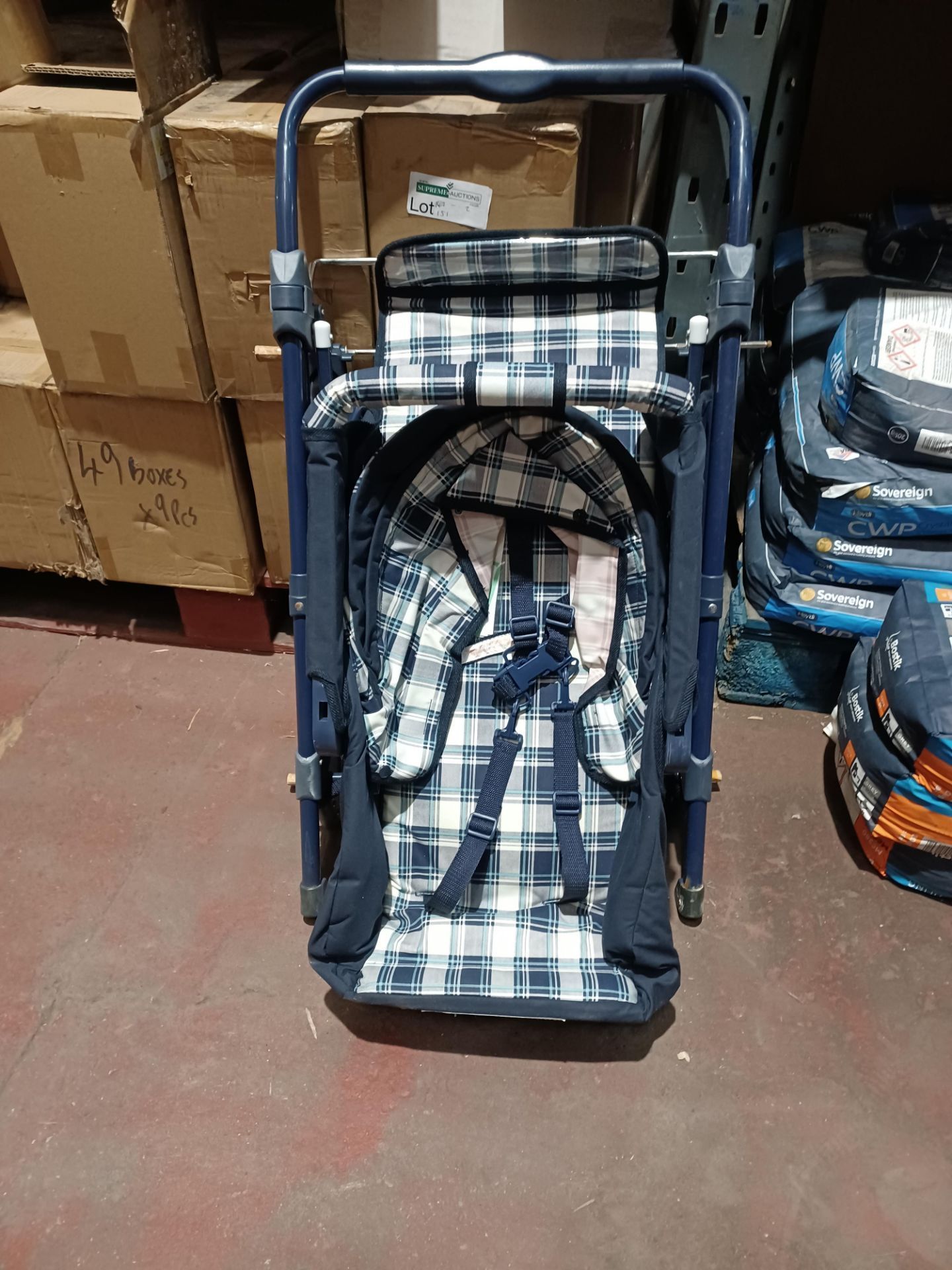 3 X BLUE CHILDRENS PRAMS R13-7