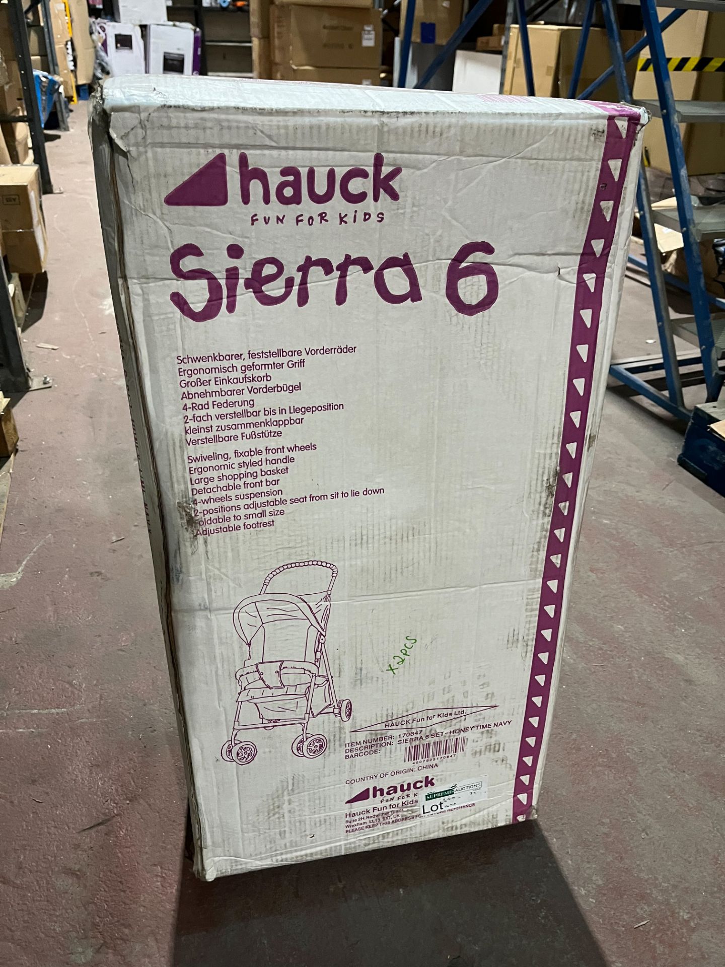 BRAND NEW HAUCK SIERA 6 LUXURY PRAM R13-12