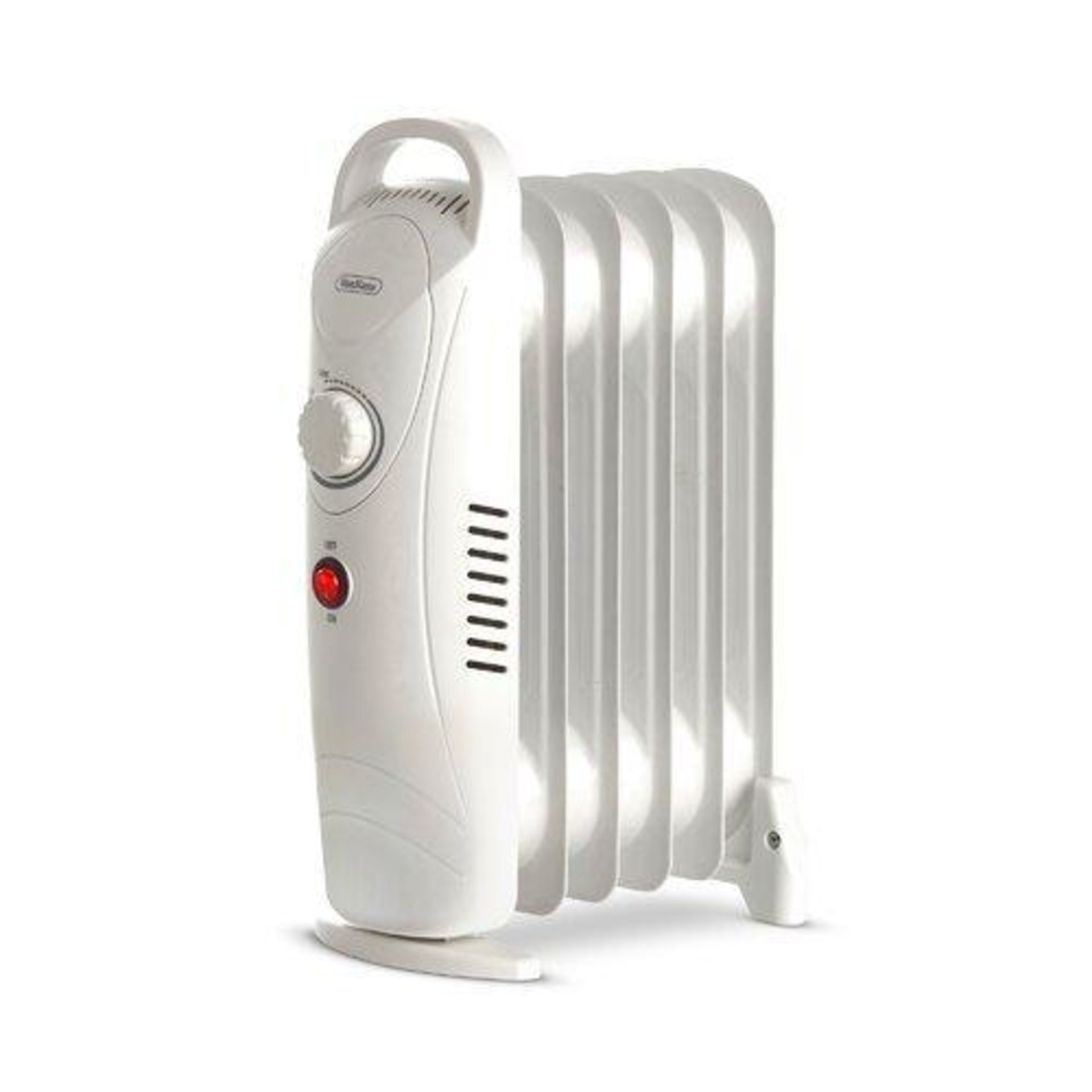 6 Fin 800W Oil Filled Radiator - White Luxury 800W 6 Fin Mini Oil Filled RadiatorChill in the air?