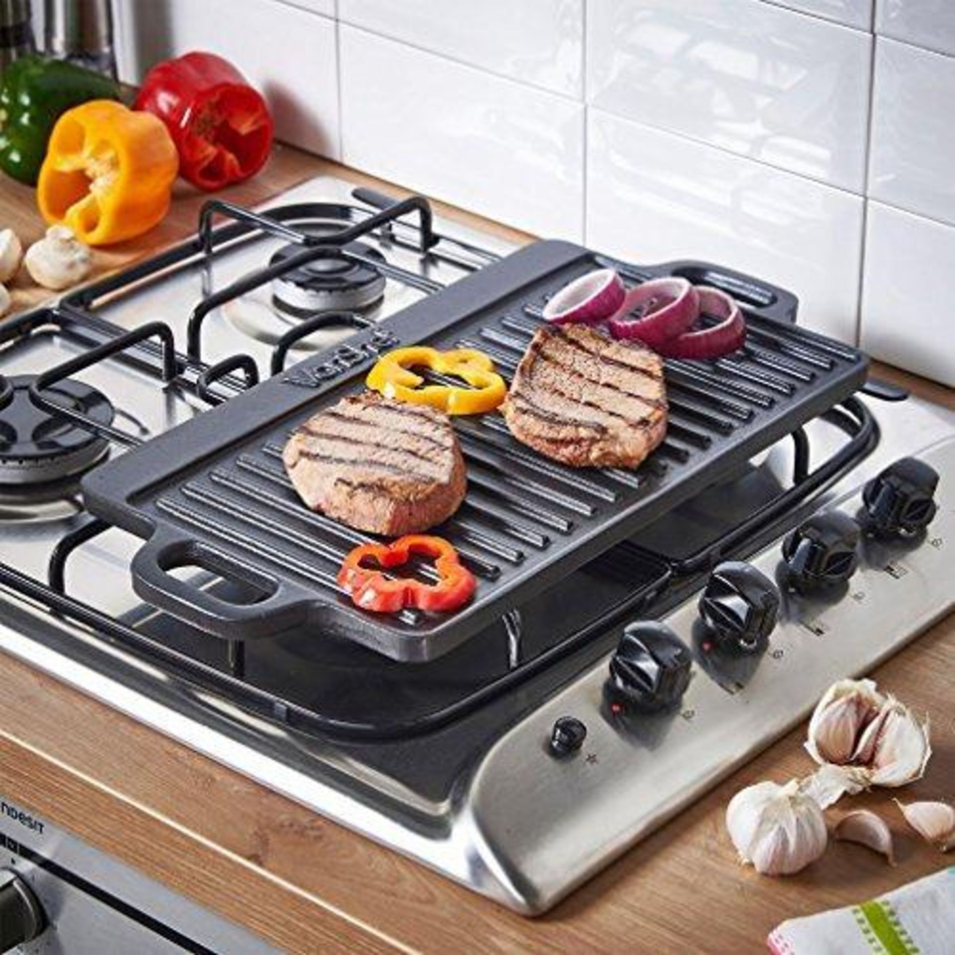 37cm Cast Iron Griddle 37cm Cast Iron Griddle Versatile, multi-functional and a fun way to cook, the