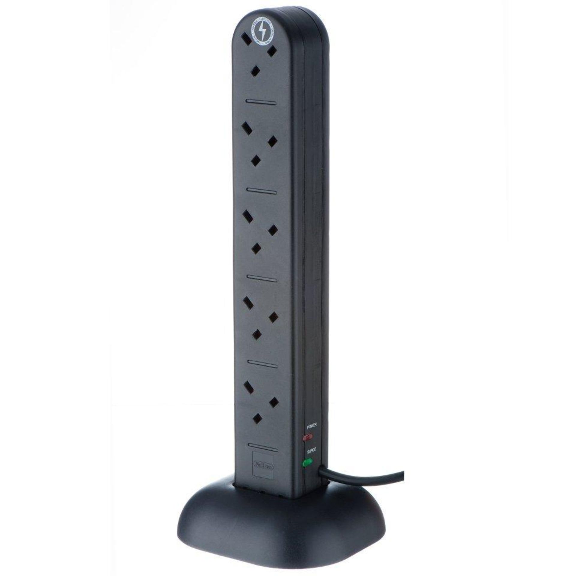 10 Socket Tower - Black 10 Gang Socket TowerThe Luxury Tower Socket is a sensible choice for home