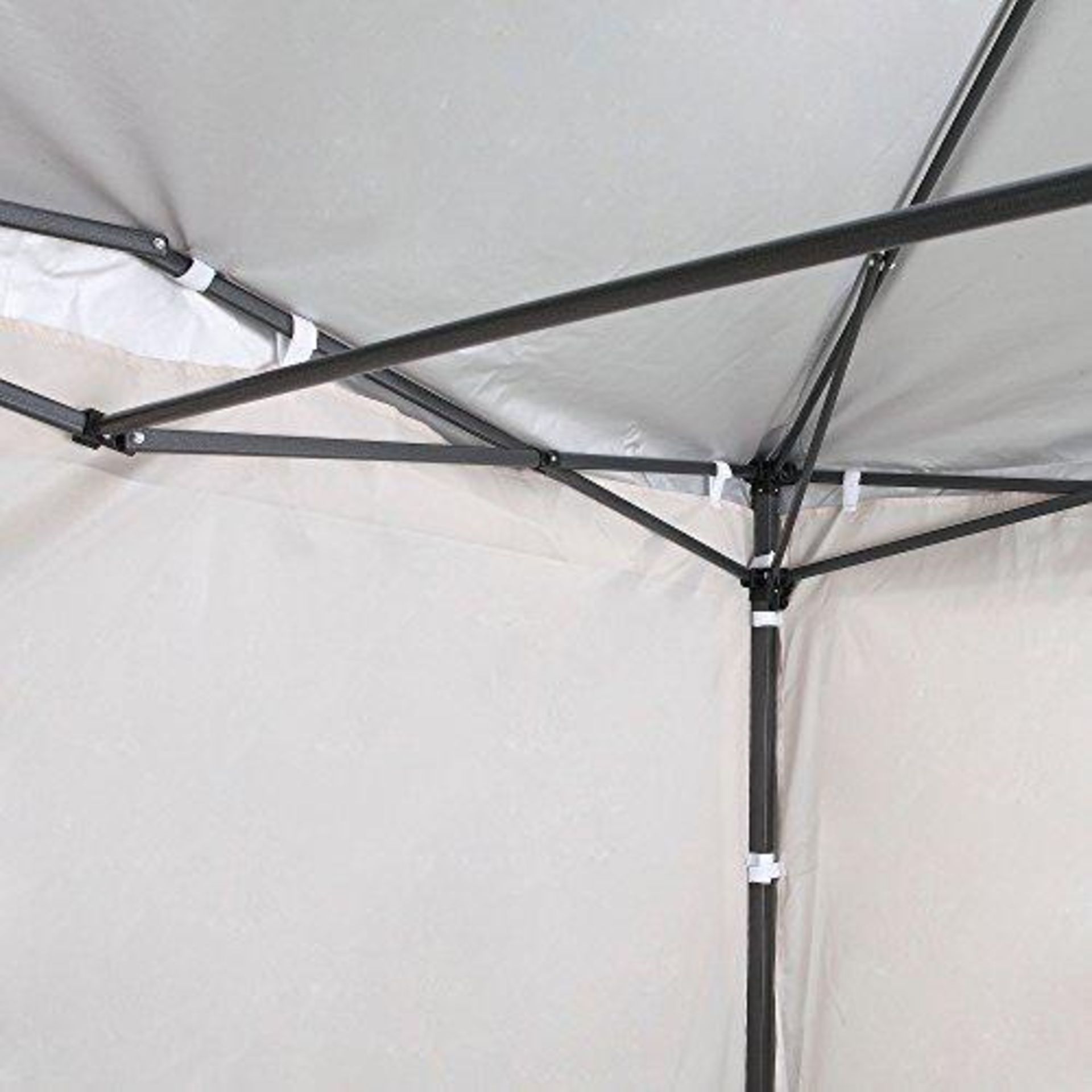 Ivory Pop-up Gazebo Set 3 X 3m Ivory Pop-up Gazebo with WeightsTransform your garden with our 3 x 3m - Image 4 of 5