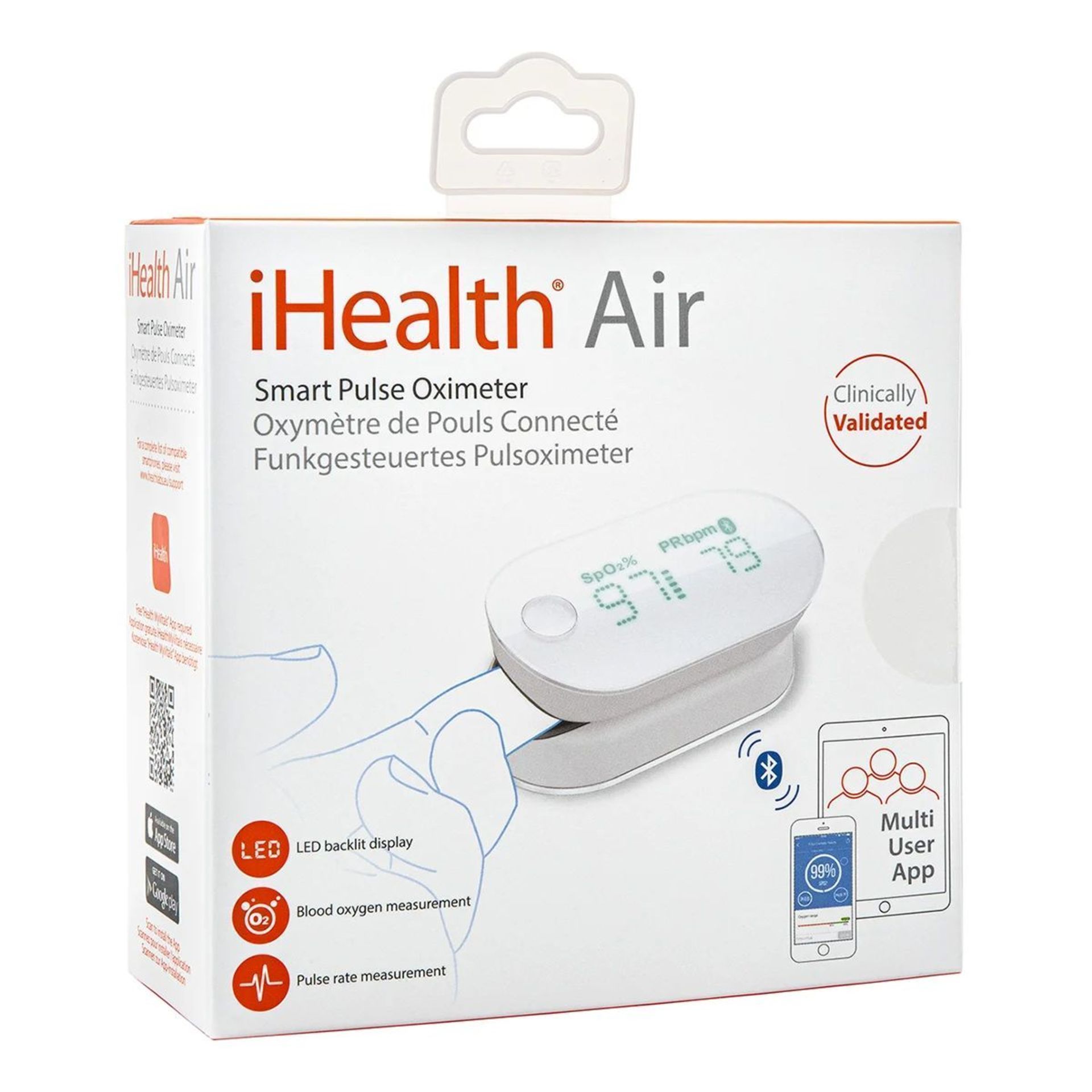 TRADE LOT 12 X BRAND NEW IHEALTH AIR SMART PULSE OXIMETER WIRELESS RRP £80 EACH R9.8