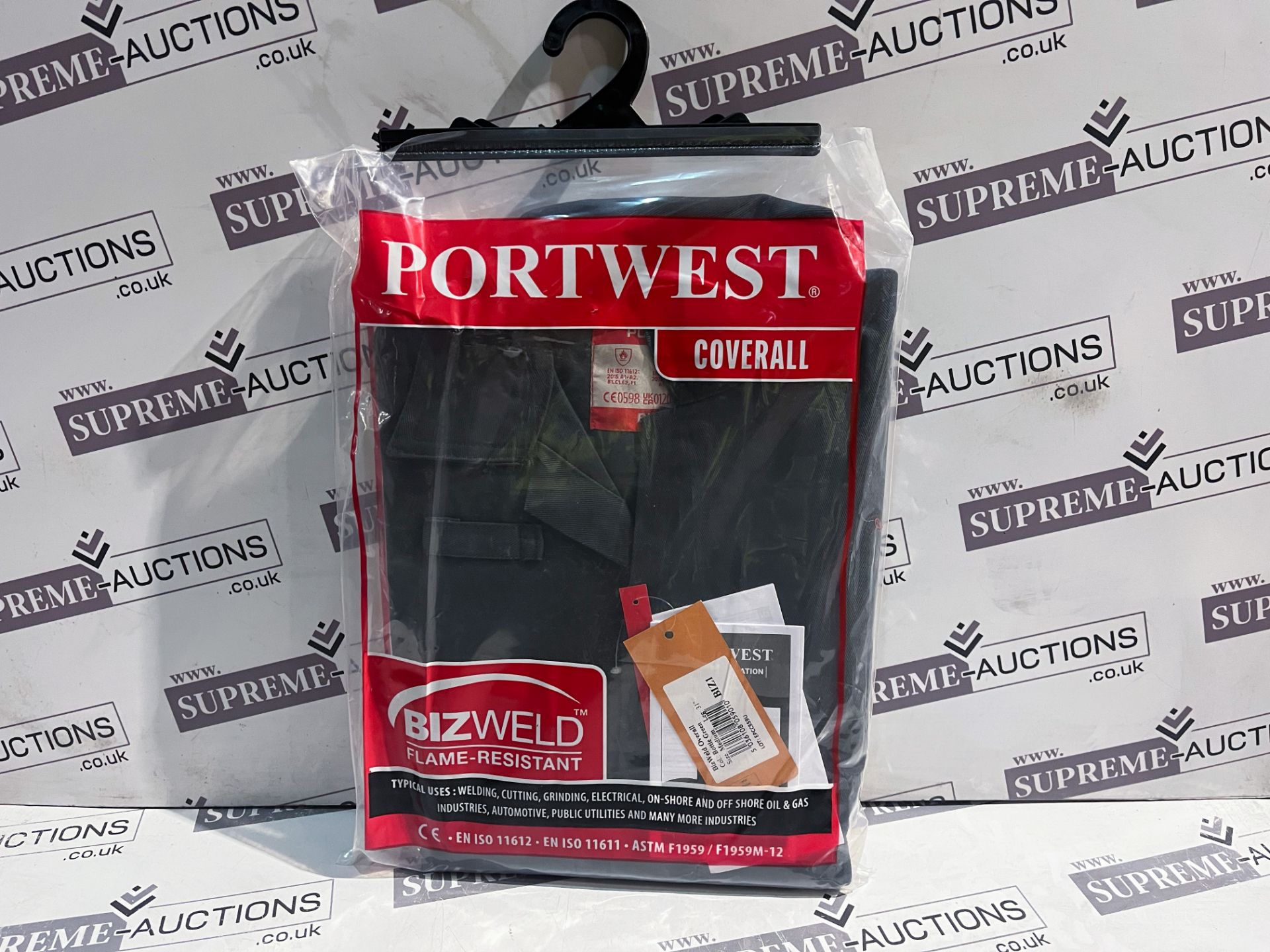 11 X BRAND NEW PORTWEST BIZWELD FLAME RESISTANT COVERALLS SIZE MEDIUM R13-15