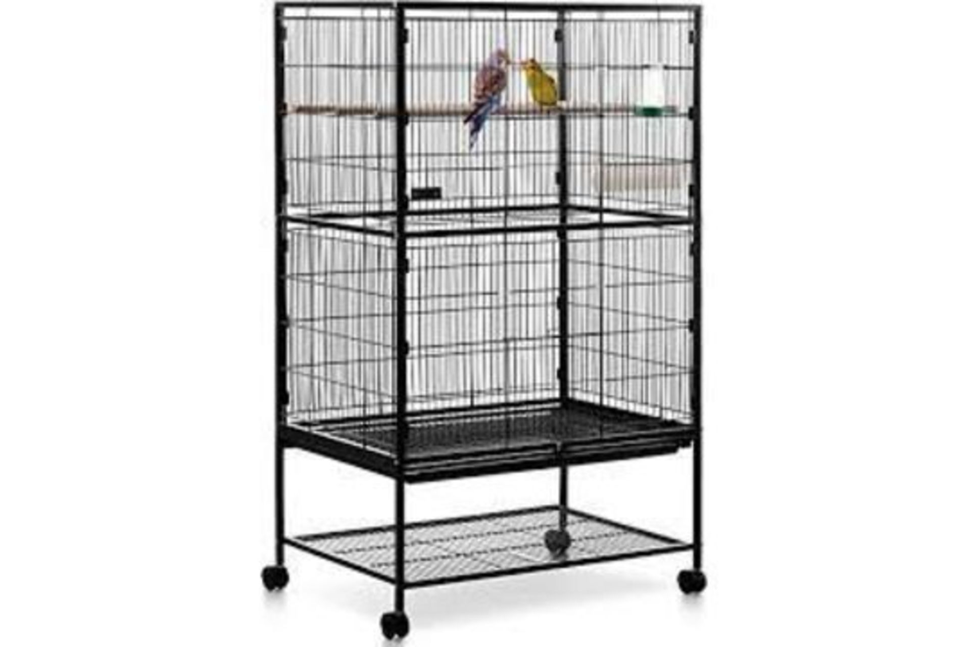 Pallet to Include 5 x Brand New & Boxed MILO & MISTY Large Bird Cage – 2 Tier Parrot Cage Metal