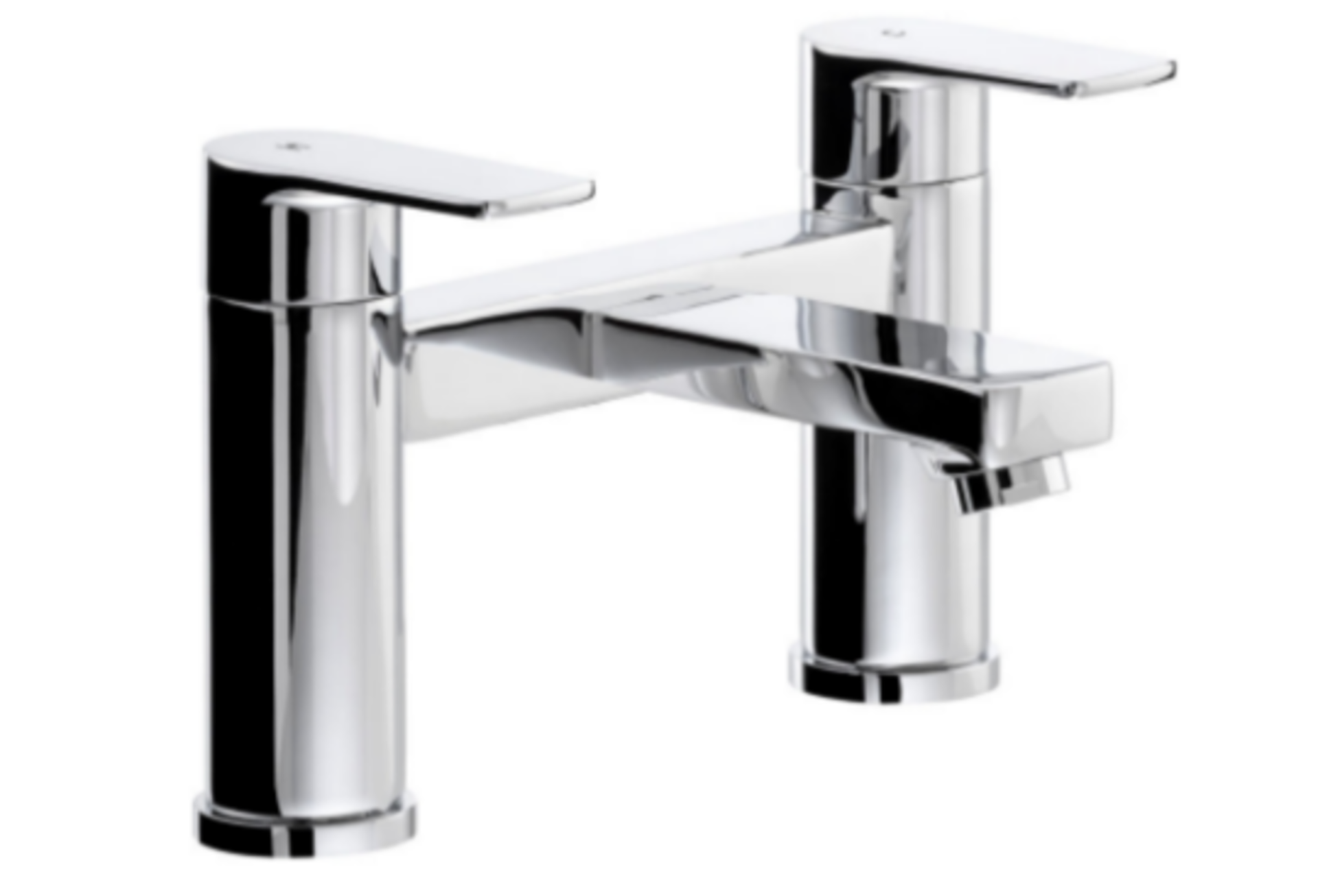 2 X NEW BOXED Abode Lamona CONTEMPORARY CHROME BATH TAPS. RRP £129.99 EACH. (SKU:BTP1600 -row13-8)