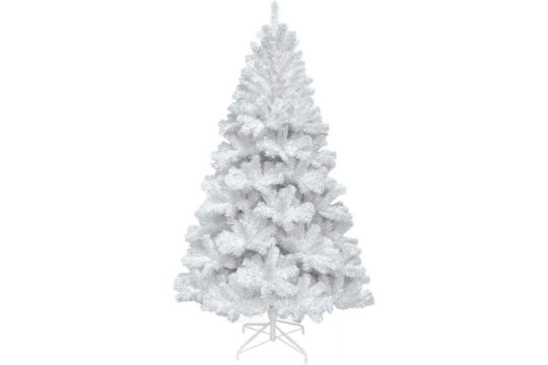TRADE LOT 10 x Brand New Luxury 6ft White 700 Tip Christmas Trees