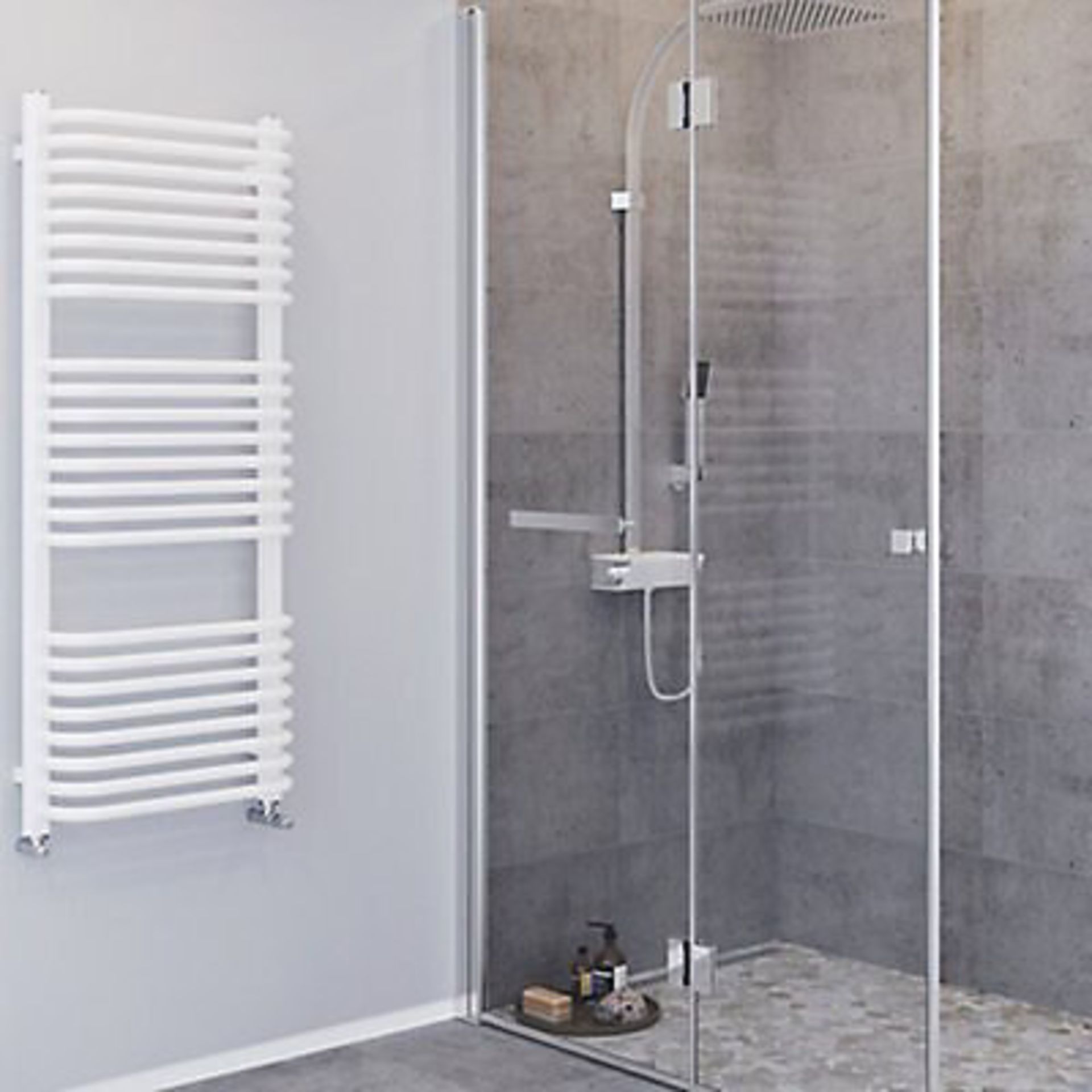 Blyss Lilium Electric White Towel Warmer (W)500mm X (H)1200mm - BI - A great towel warmer not only