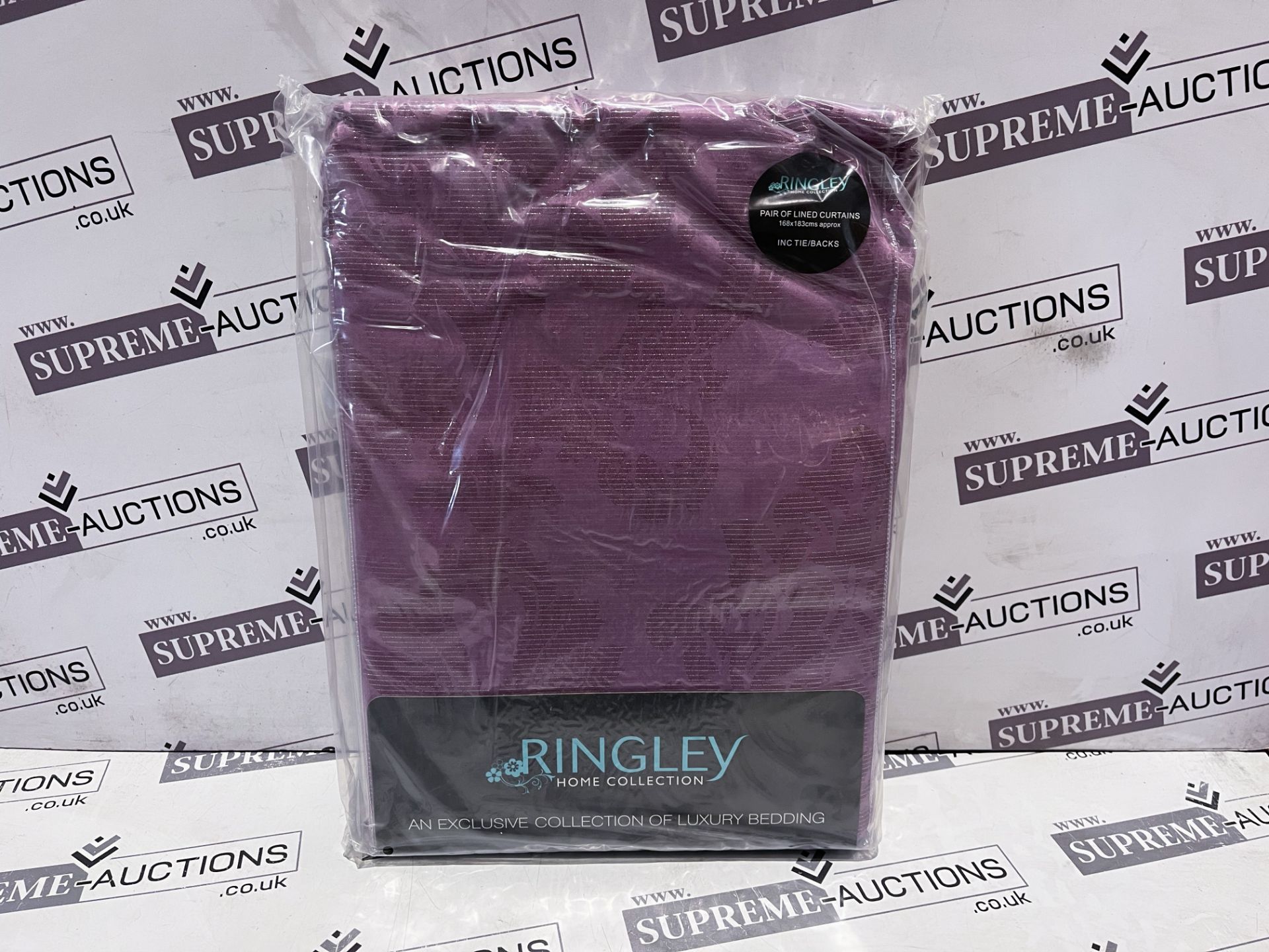 11 X BRAND NEW RINGLEY HOME COLLECTION PAIR OF LUXURY LINED CURTAINS 168 X 183CM R6-2