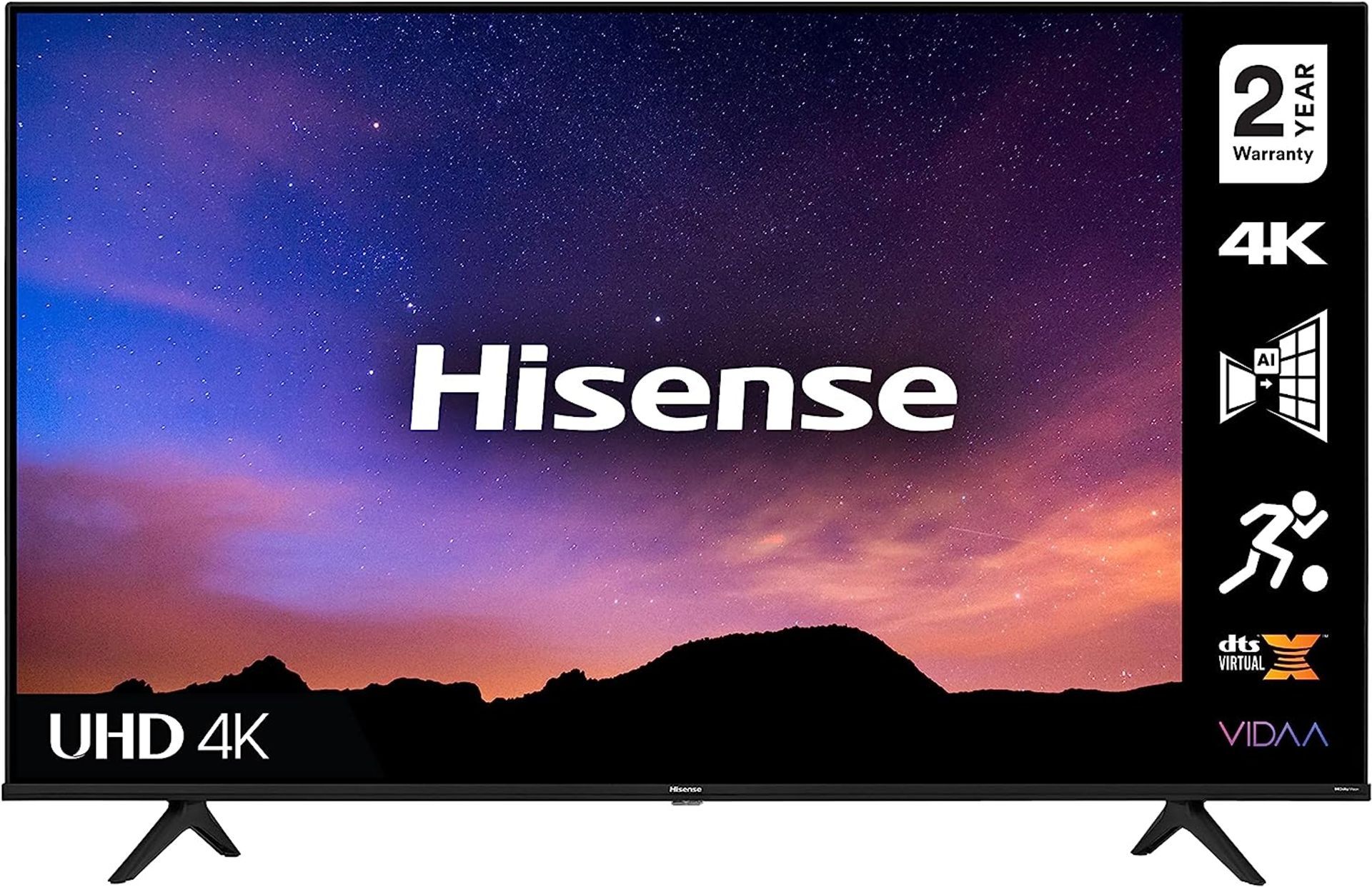Hisense A6 Series 55 Inch 4K UHD Smart TV, with Dolby Vision HDR. (PW55A6). 4K UHD: 4 times higher