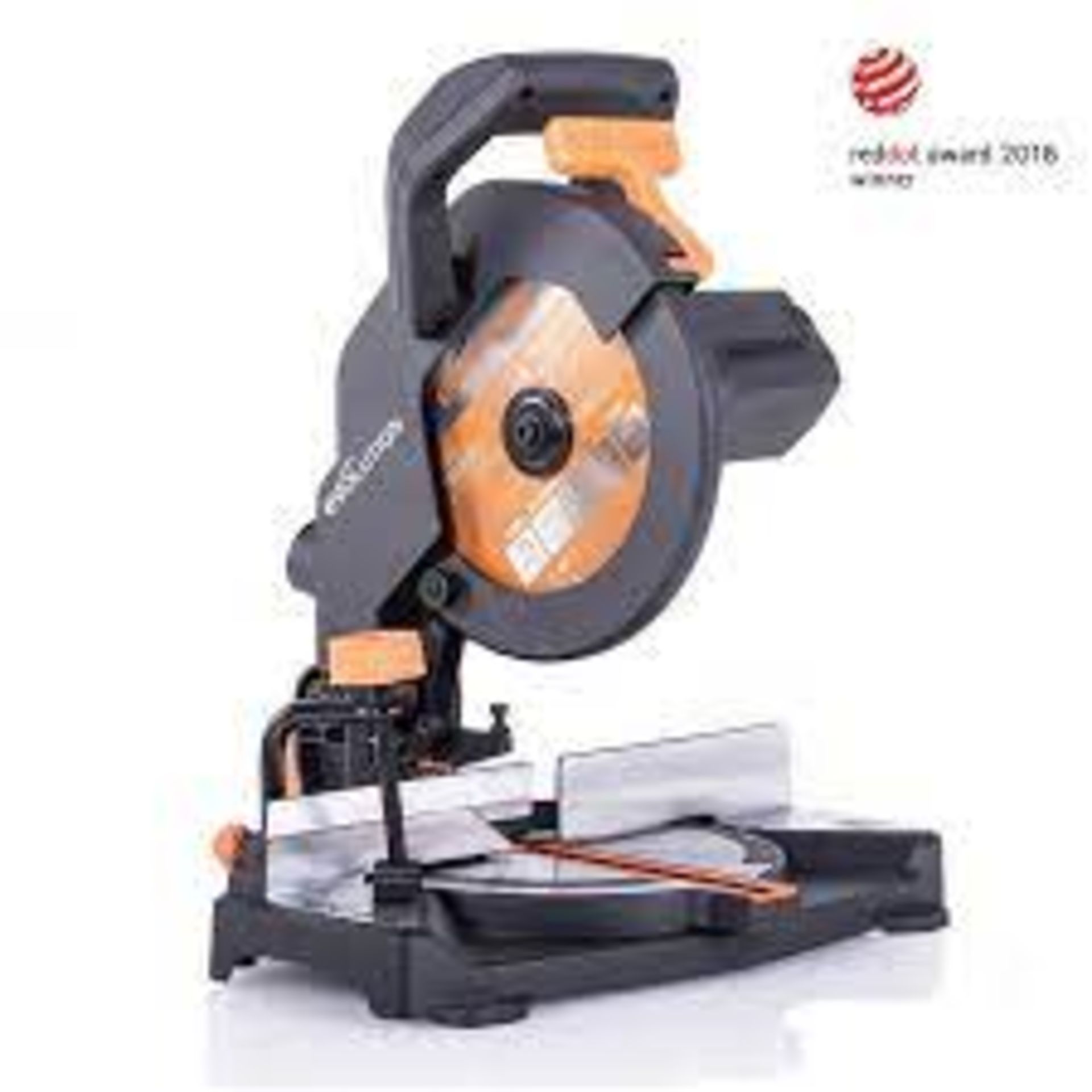 EVOLUTION R210CMS 210MM ELECTRIC SINGLE-BEVEL MULTI MATERIAL COMPOUND MITRE SAW 220-240V. - R10BW.