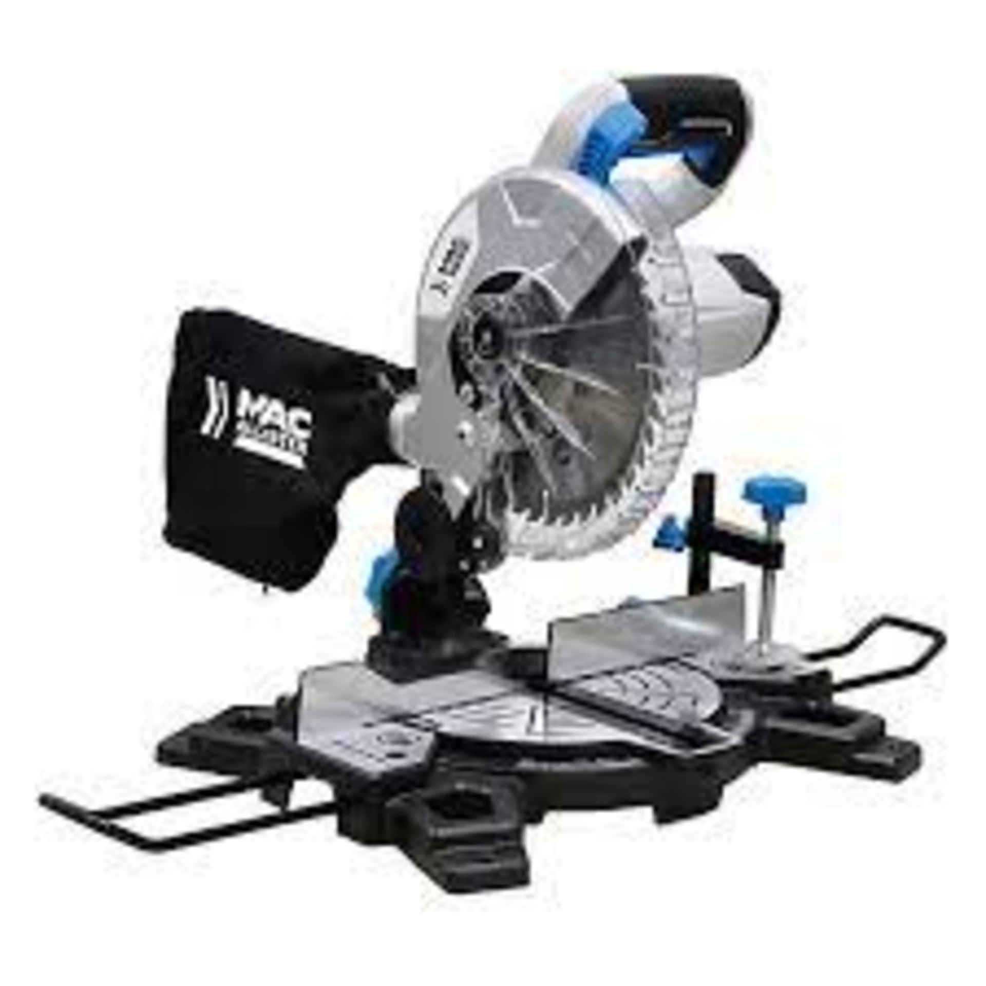 Mac Allister 1500W 220-240V 210mm Corded Compound mitre saw MMIS210C-B. - R13. Powerful 1500W