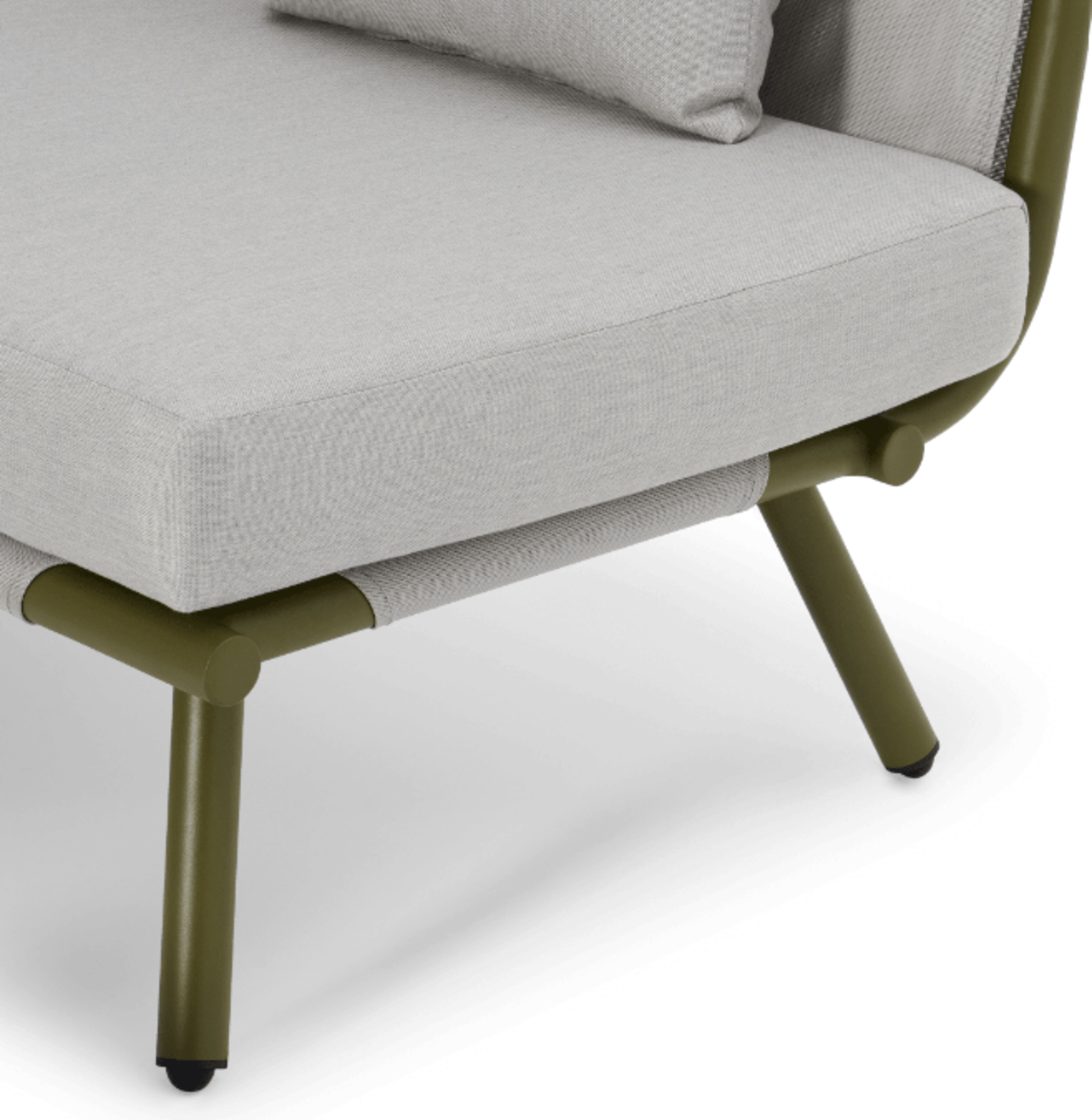 Brand New & Boxed Made.Com Amaris Garden Corner Sofa Set ( Olive ) Aluminium Frame + Textliene - Image 3 of 3