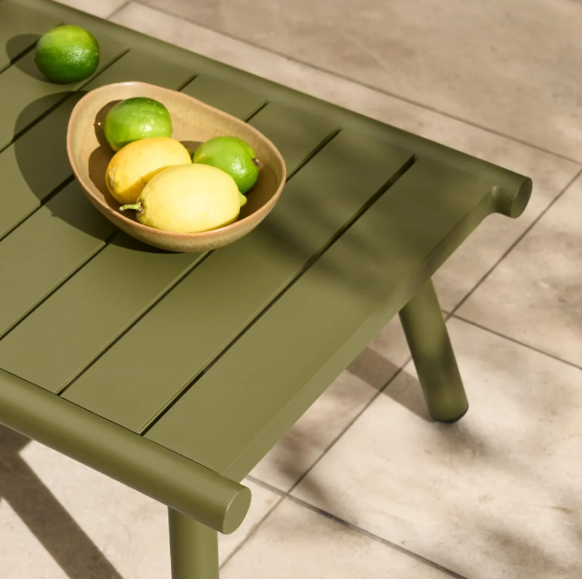 Brand New & Boxed Made.Com Amaris Garden Corner Sofa Set ( Olive ) Aluminium Frame + Textliene - Image 4 of 8