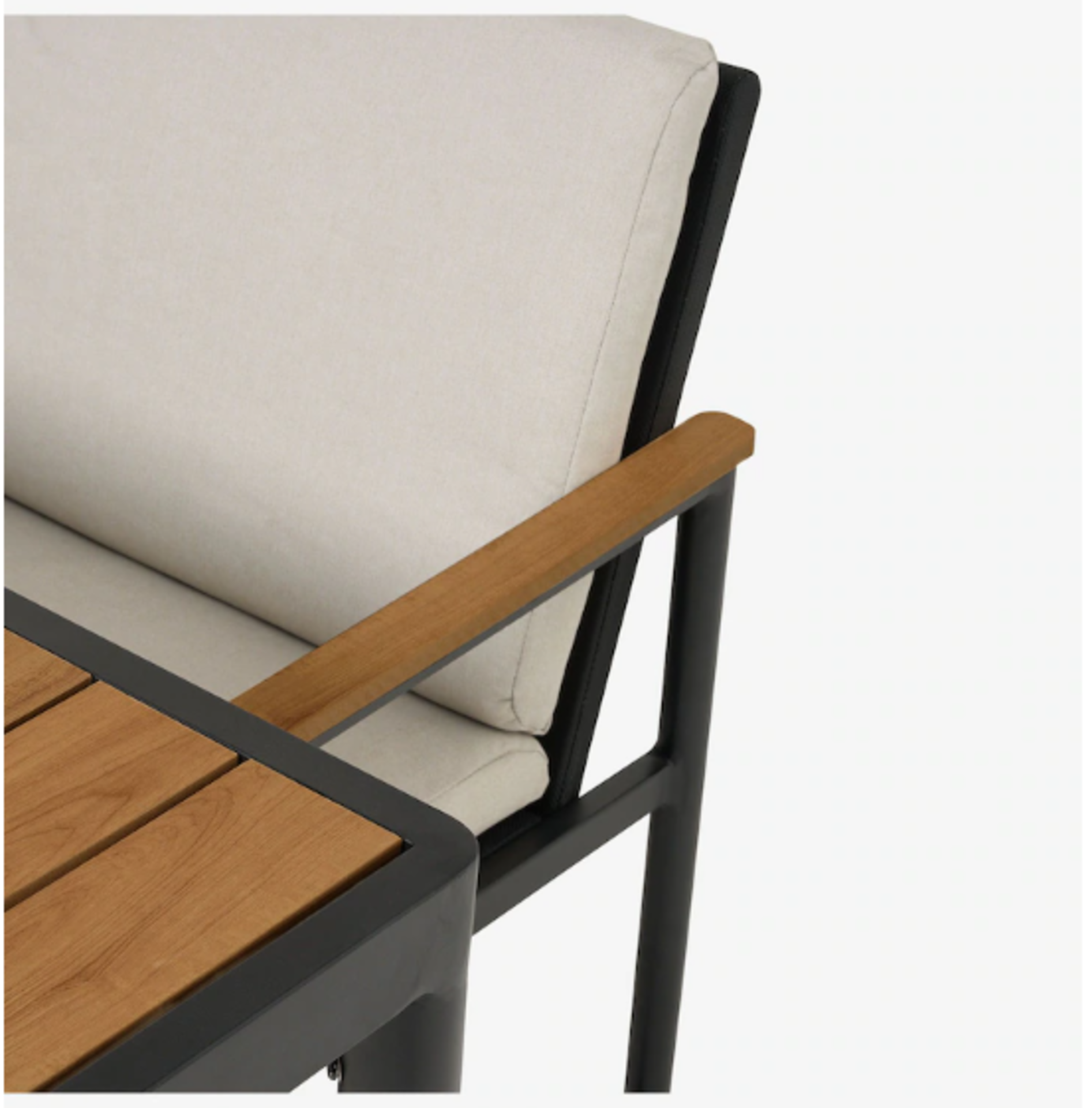 Brand New & Boxed Made.com Sassari Garden 4 Seater Dining Set Aluminium Frame + PS Wood + - Image 4 of 7