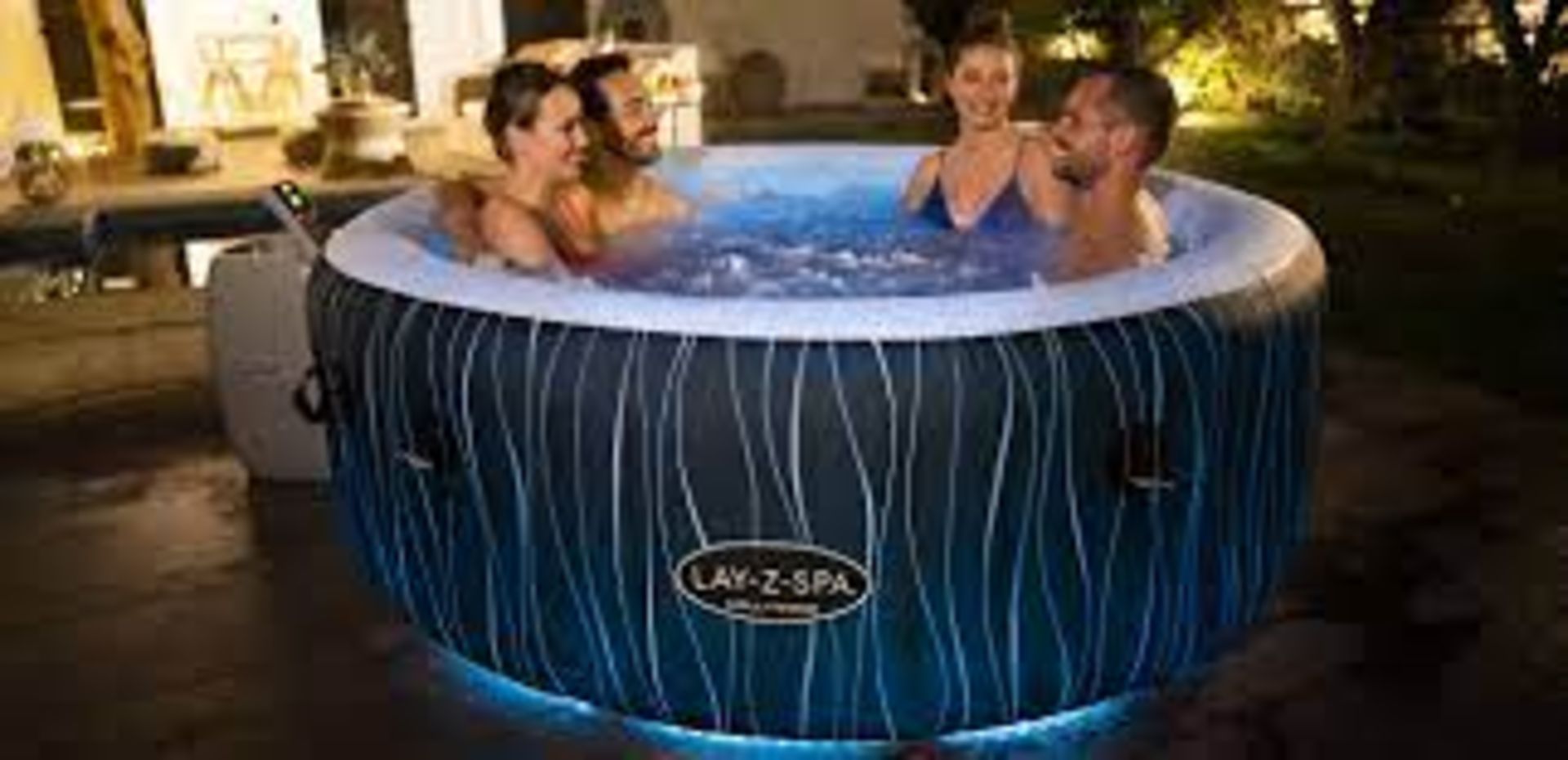 Lay-Z-Spa Hollywood 6 person Inflatable hot tub. - SR5. Relax this summer in this unique, stylish