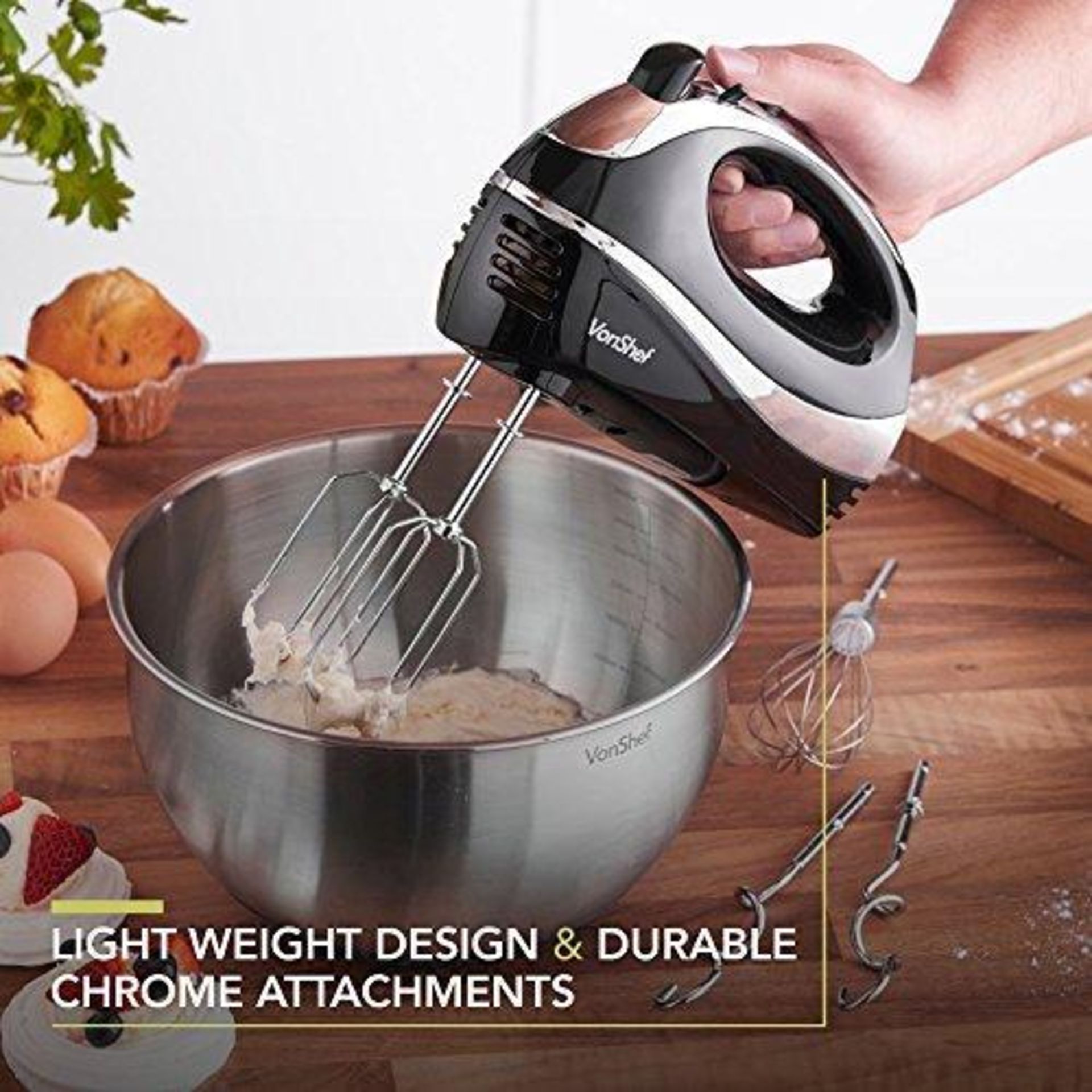 300W Hand Mixer - Black300W Hand Mixer - BlackThis is the ultimate kitchen appliance if you love