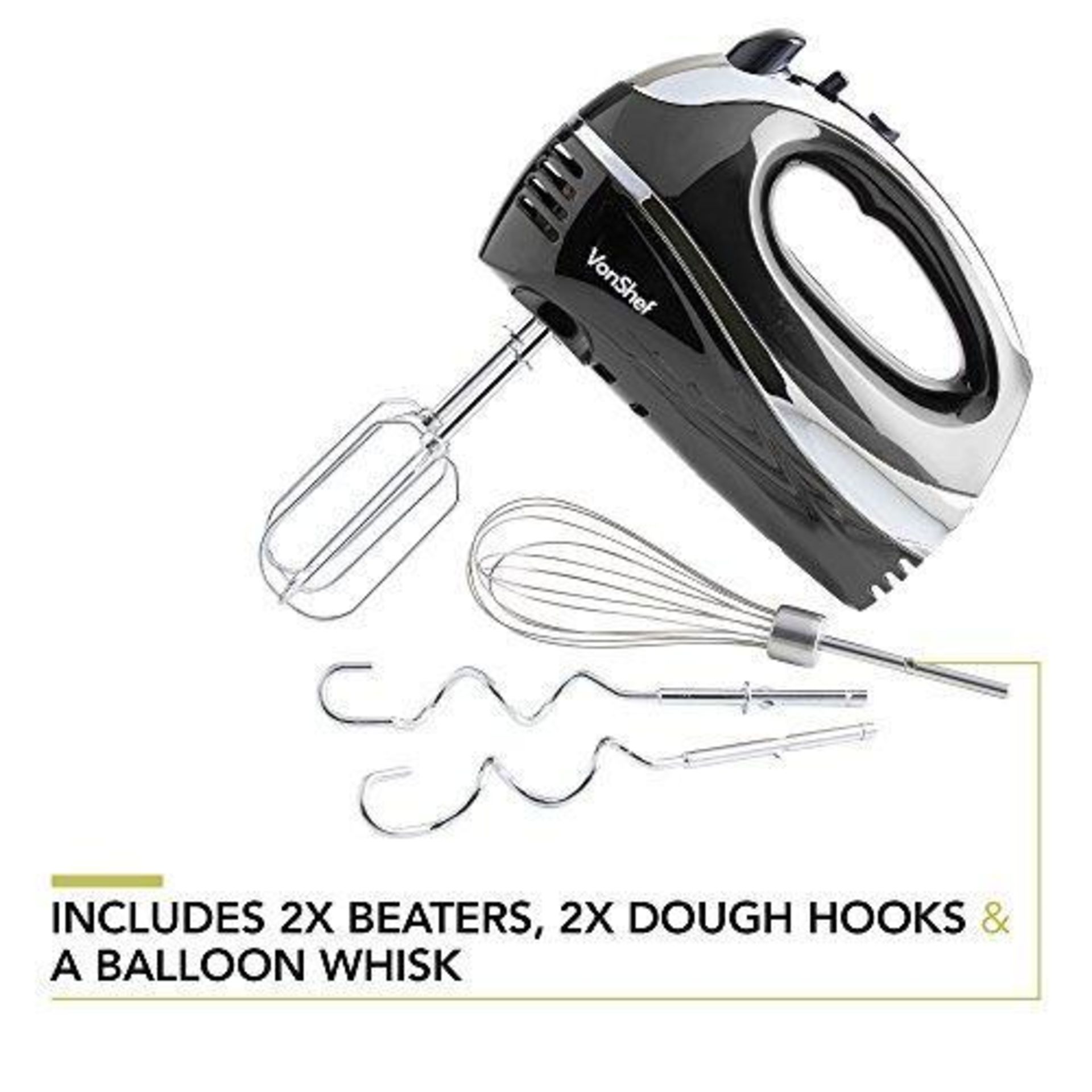 300W Hand Mixer - Black300W Hand Mixer - BlackThis is the ultimate kitchen appliance if you love - Image 2 of 5