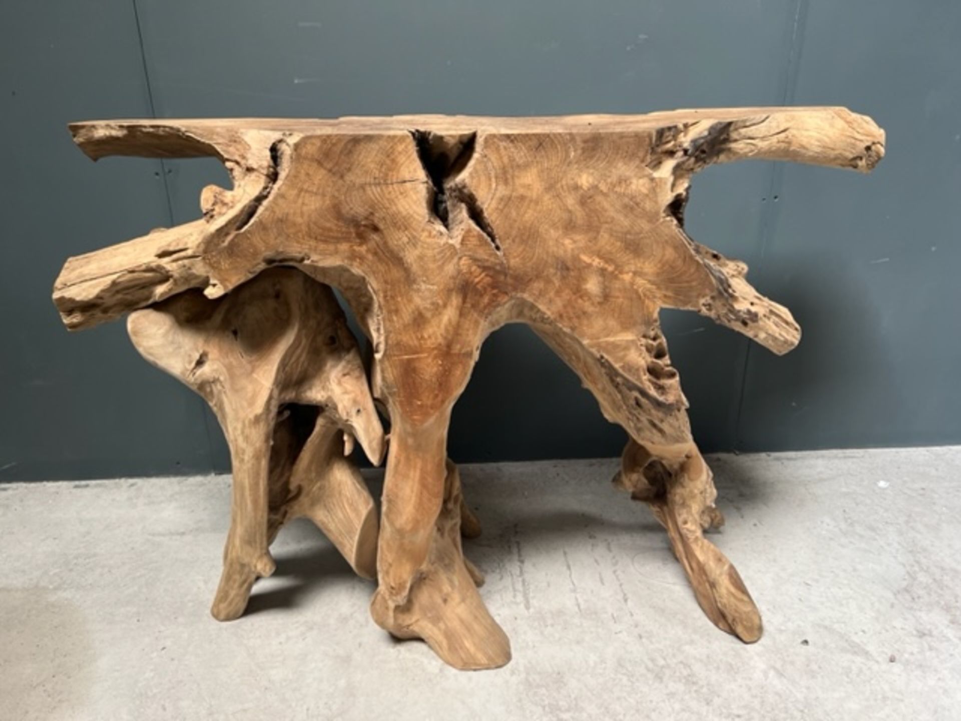 1.2M LONG HEAVY DRIFTWOOD CONSOLE TABLE (EACH TABLE IS UNIQUE SO MAY DIFFER FROM IMAGE) - Image 2 of 2