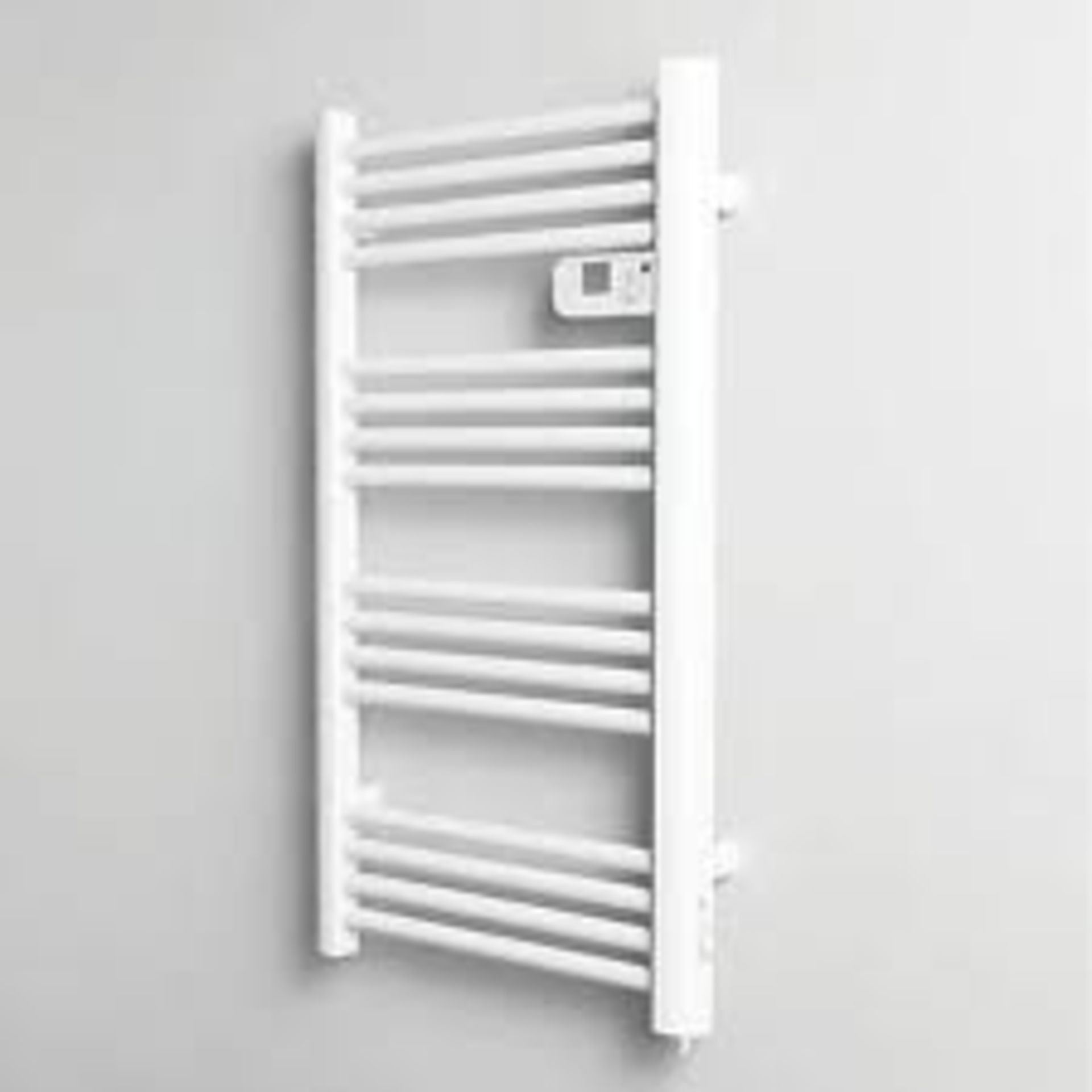 Kandor Electric White Towel warmer (W)550mm x (H)980mm. - SR4.