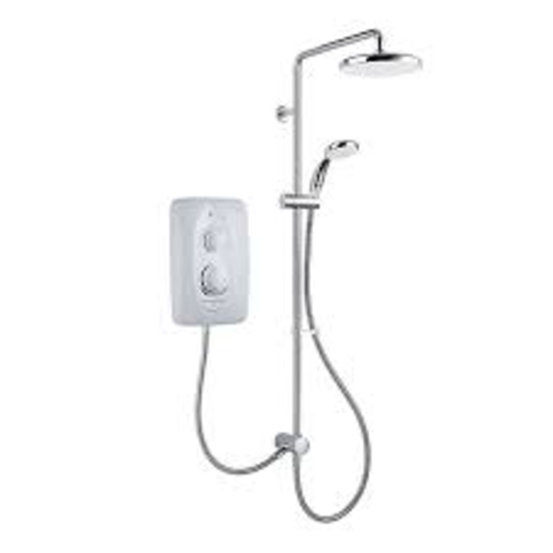 Mira Sprint dual White Chrome effect Electric Shower, 10.8kW. - SR4. Mira Sprint Multi-Fit™ offers a
