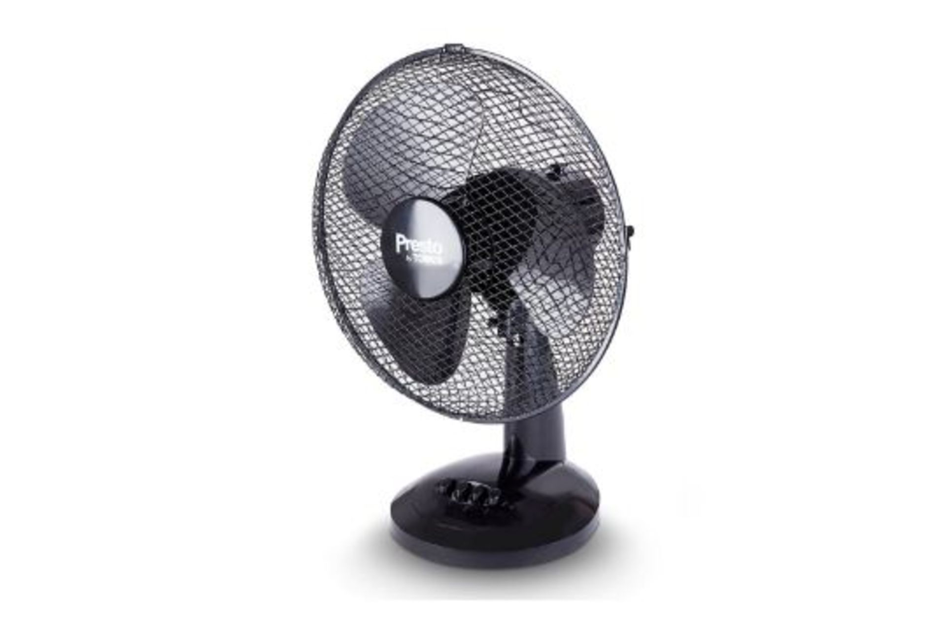 Tower 12 Inch Oscillating Black Desk Fan. - SR4