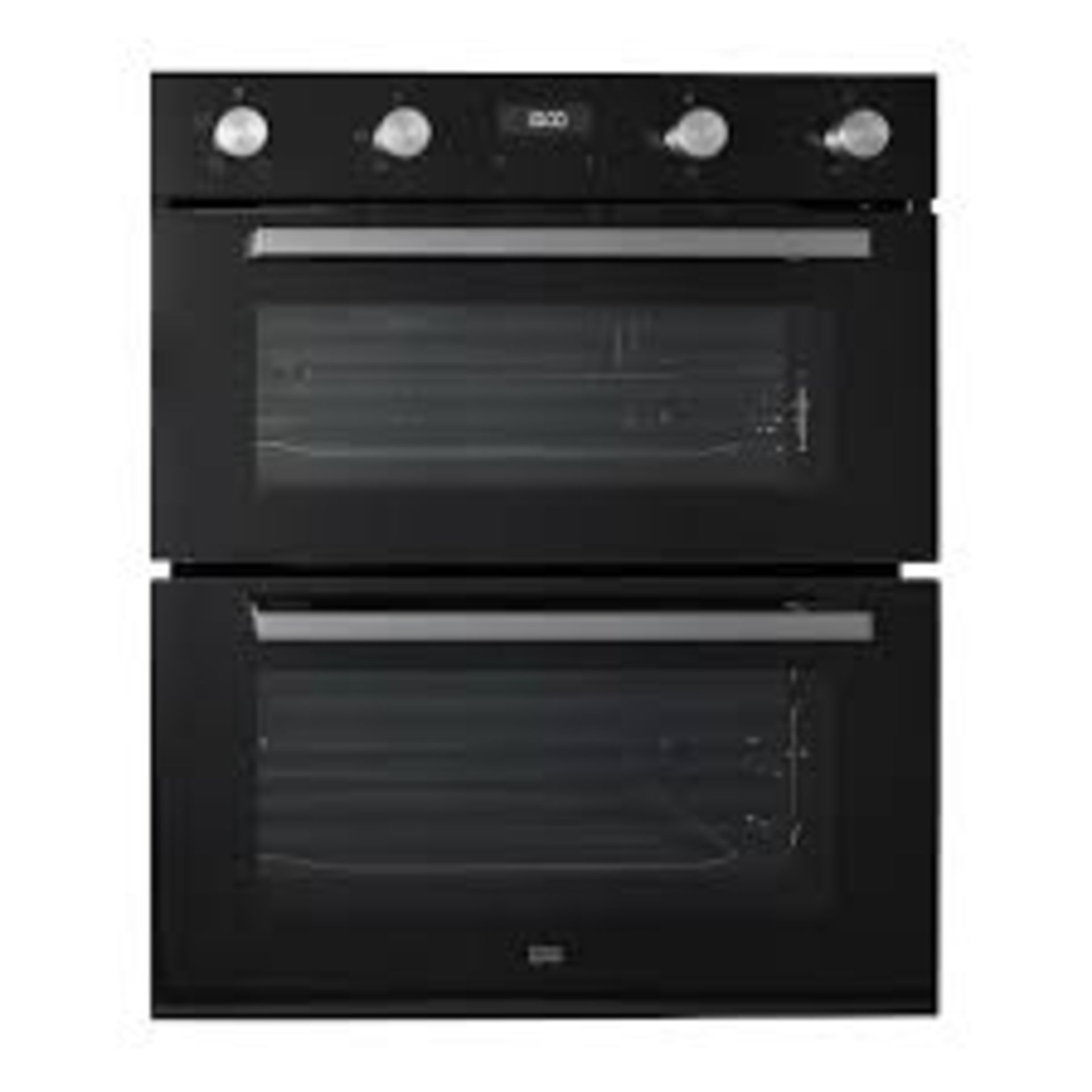 Cooke & Lewis CLBUDO89 Built-in Double oven - Mirrored black. - SR4. Enjoy more room to cook with
