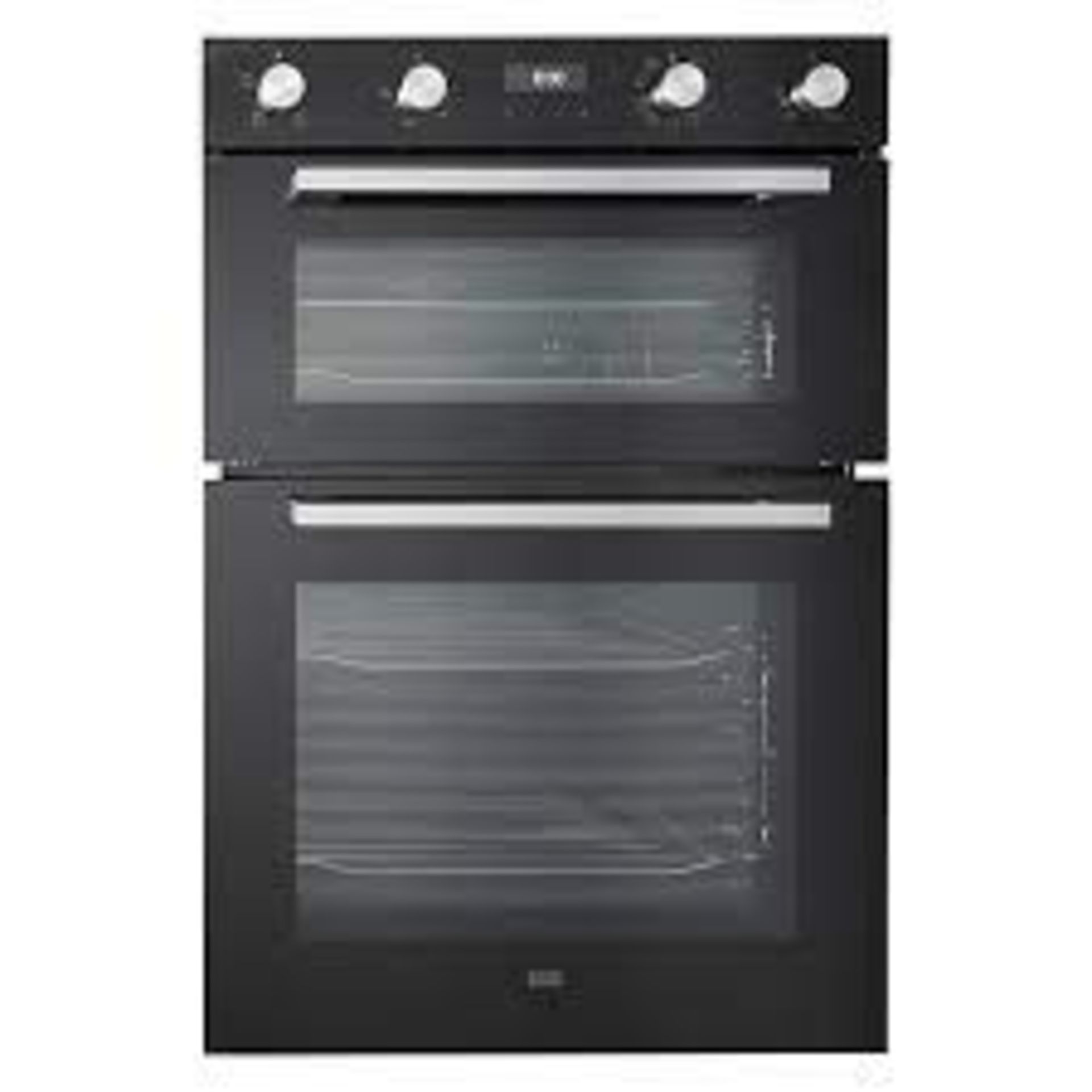 Cooke & Lewis CLELDO105 Built-in Double oven - Mirrored black. - SR4. Enjoy more room to cook with