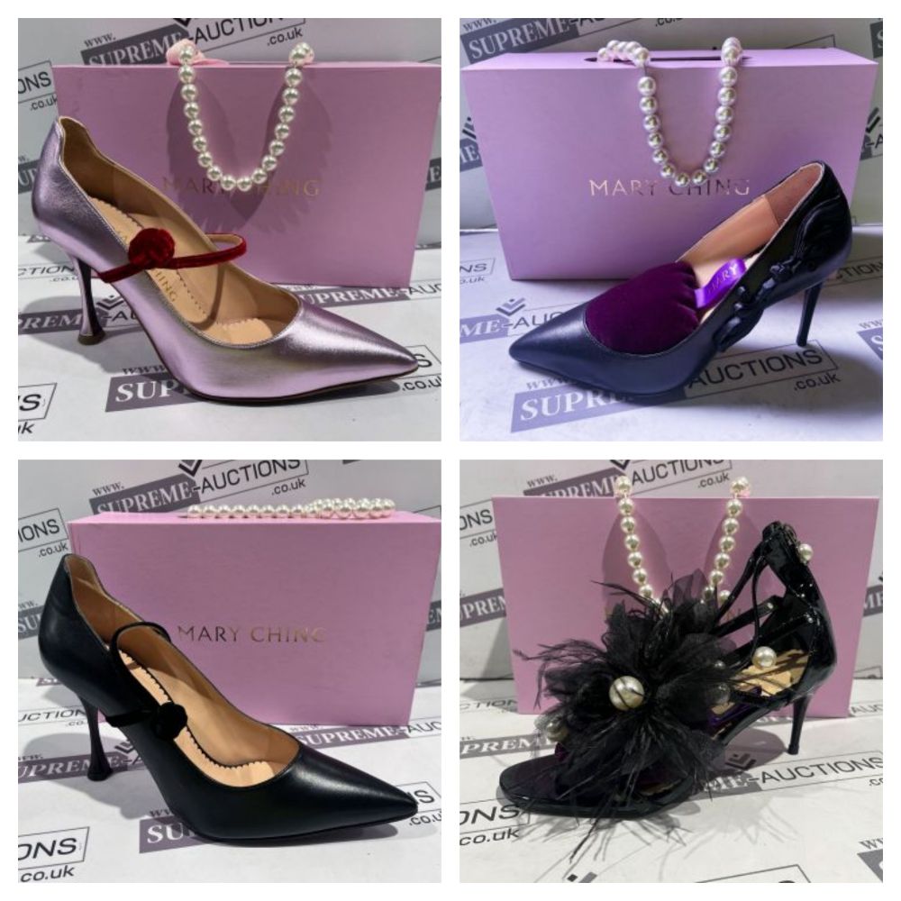 Liquidation of Premium High End Ladies Fashion Shoes From Mary Ching in Various Styles, Sizes, RRP £475 TO £795