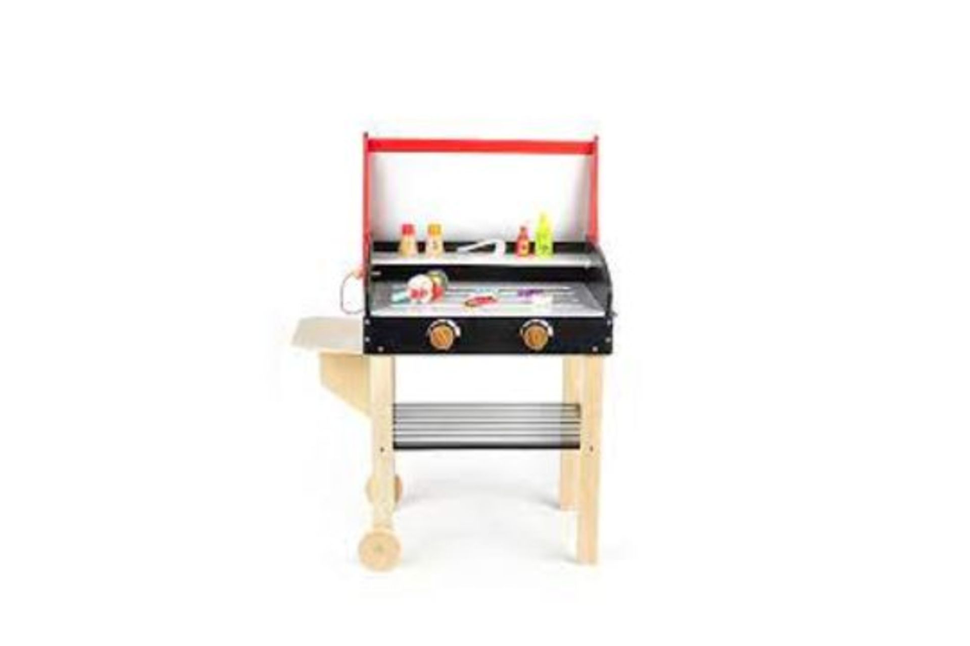 2 X BRAND NEW CHILDRENS WOODEN BBQ PLAY SETS