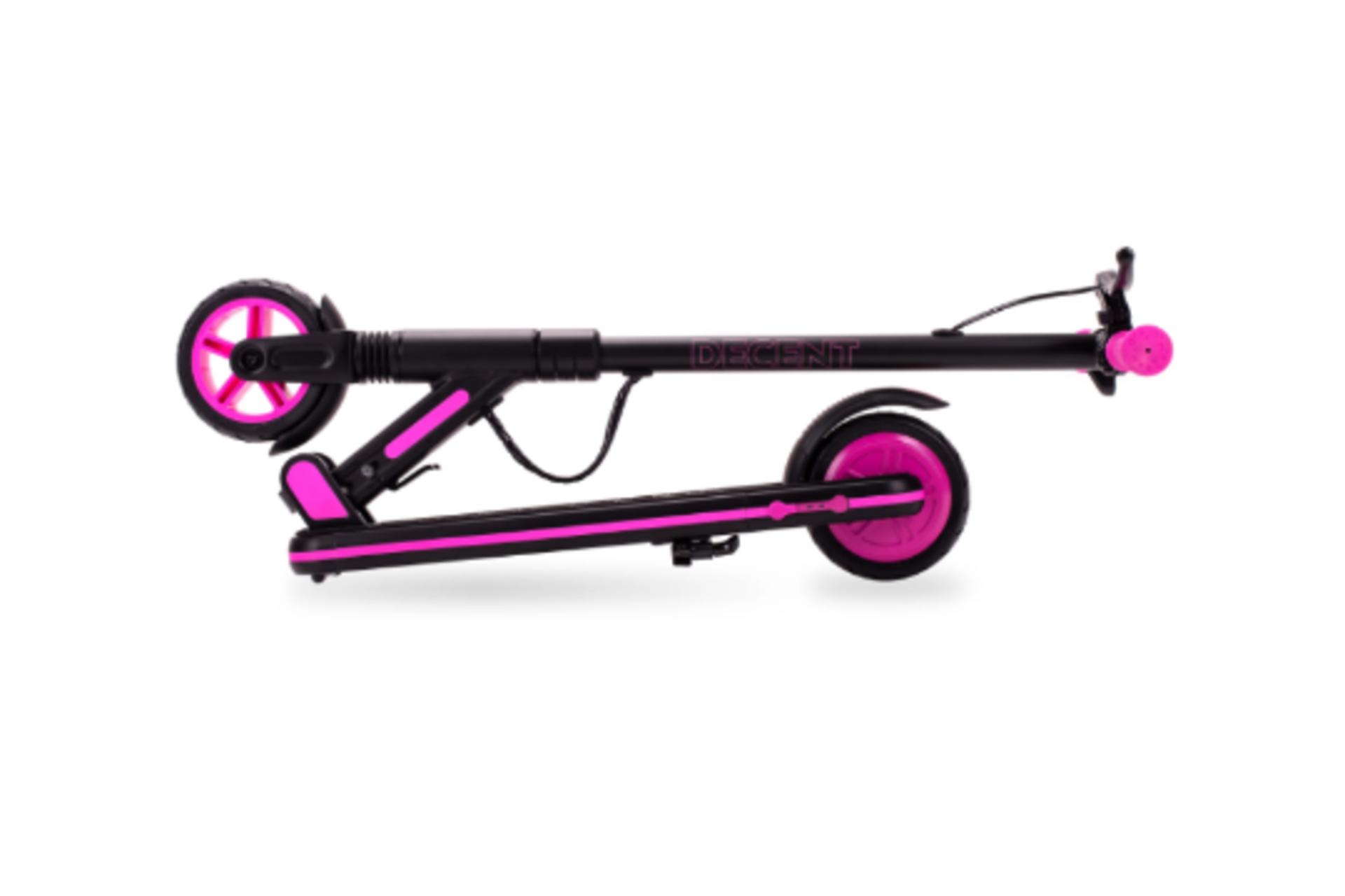 New &Boxed DECENT Kids Electric Scooter - Black/Pink. Let your kids zip around in style. With this - Image 2 of 3