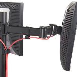 Dual-Arm Two Monitor Mount - P5. Dual-Arm Two Monitor MountLevel up your office with this easily