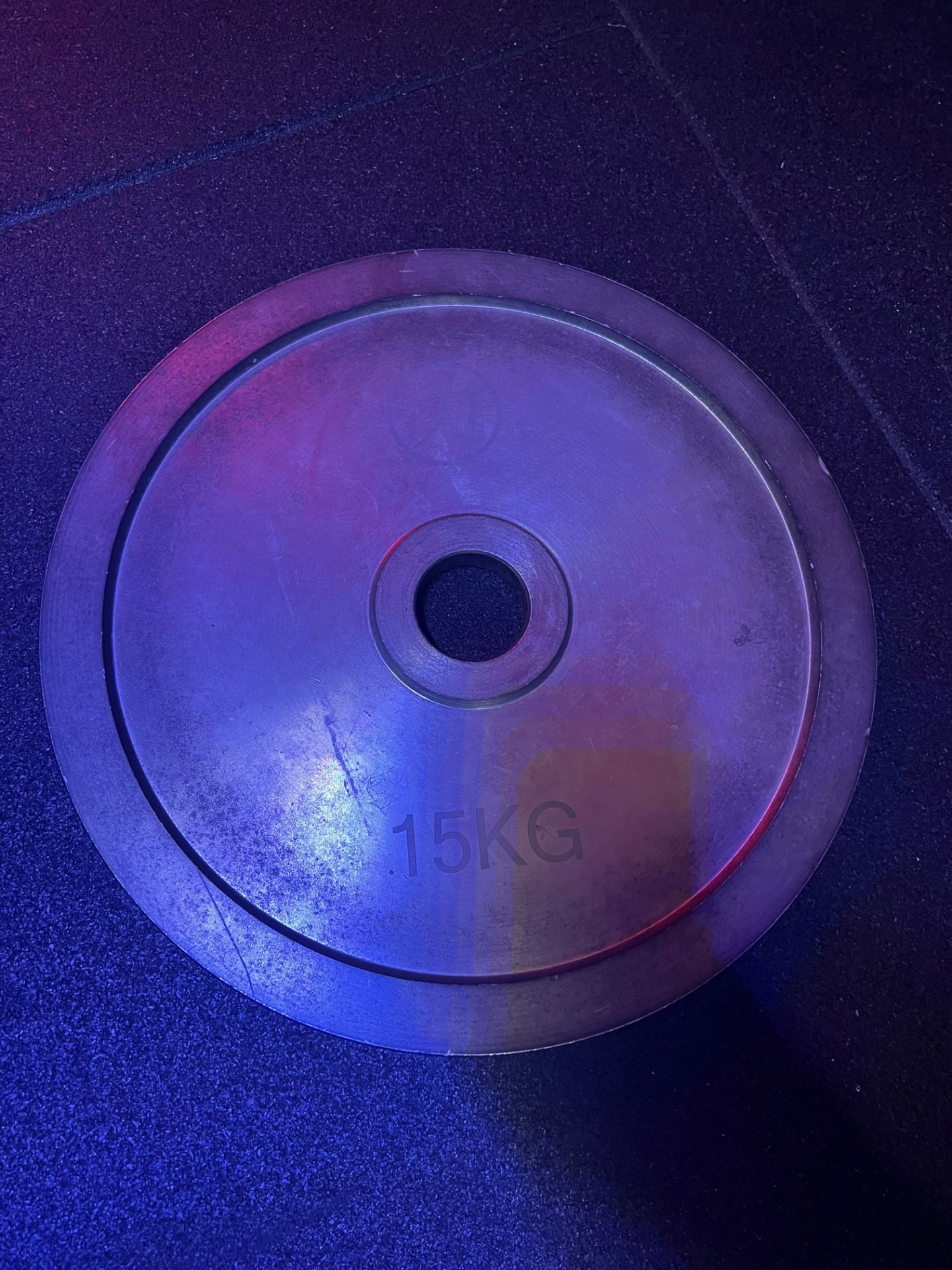 2 x Machined competition plates 15kg