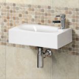 Frame Compact Wall Hung Basin. - R12/13. RRP £149.99. The Frame Compact basin is a square wall