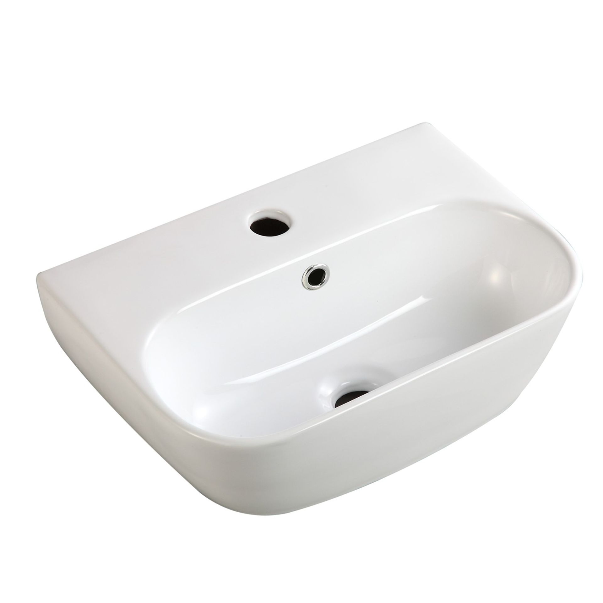 Virtuo Wall Hung Cloakroom Basin. - BI. The Virtuo 1 tap hole wall hung basin. This basin is a