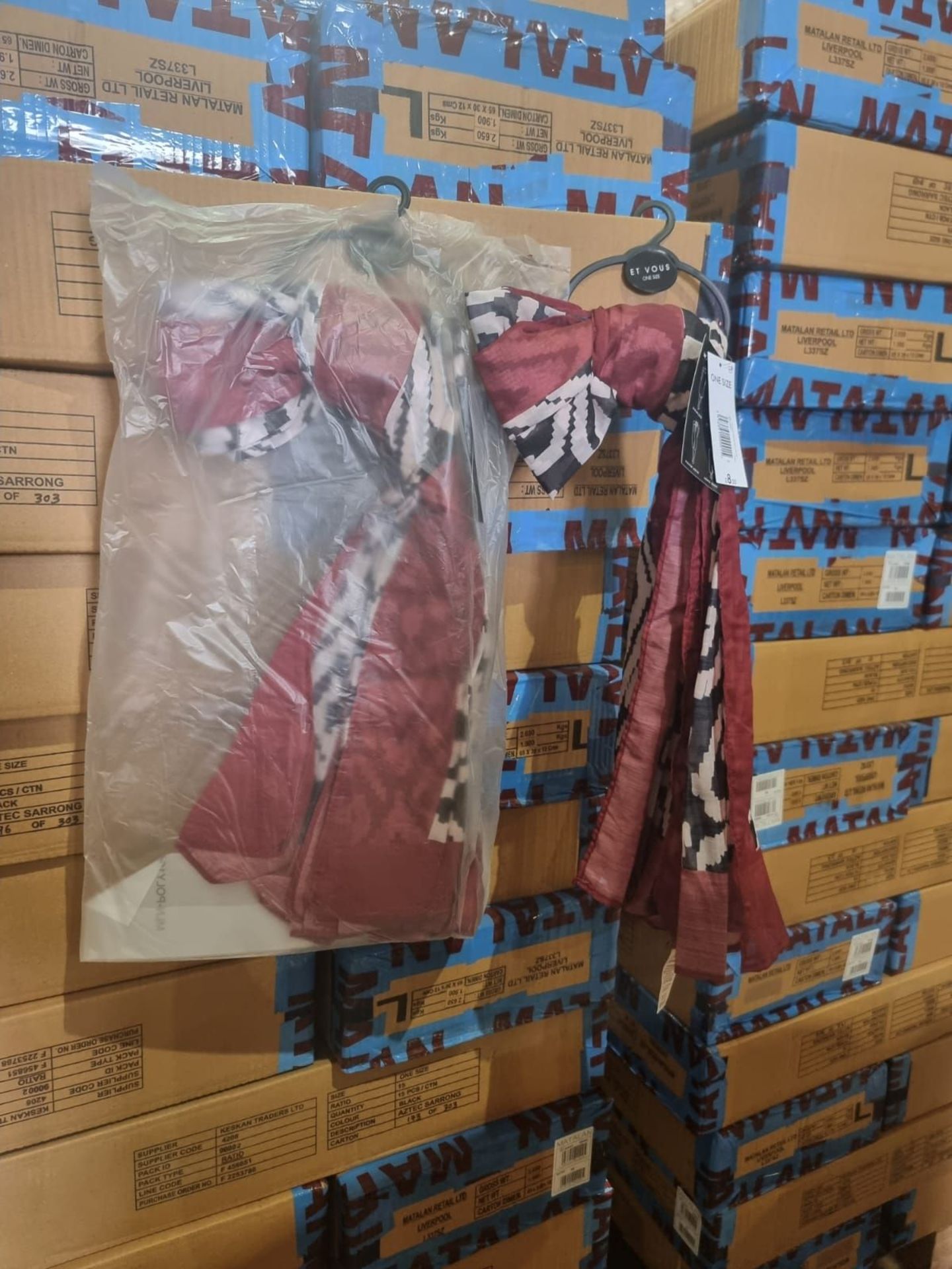 PALLET TO CONTAIN 600 x NEW & PACKAGED MATALAN ET VOUS LADIES MULTIFUNCTIONAL SARONGS. PRICE - Image 7 of 9