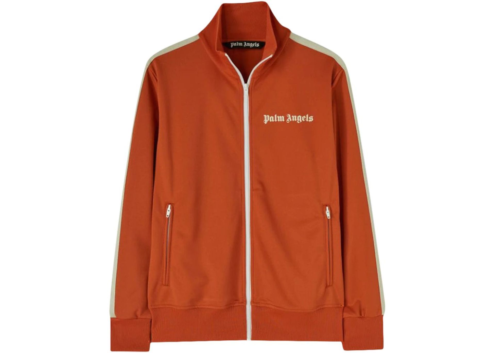 BRAND NEW PALM ANGELS Classic Track Jacket - Brick Red. SIZE SMALL. RRP £370. (OFC)
