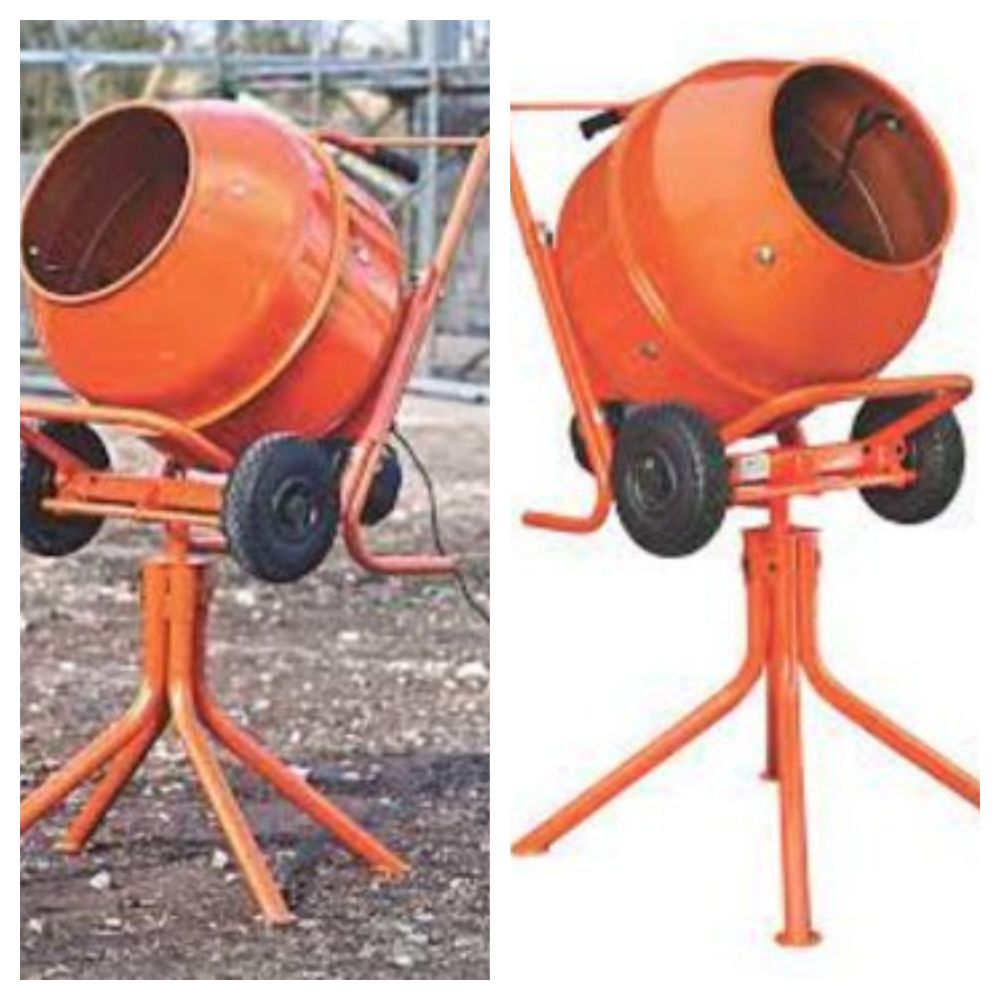 134L Drum Concrete Mixers with 100L Mix Capacity - Delivery Available!