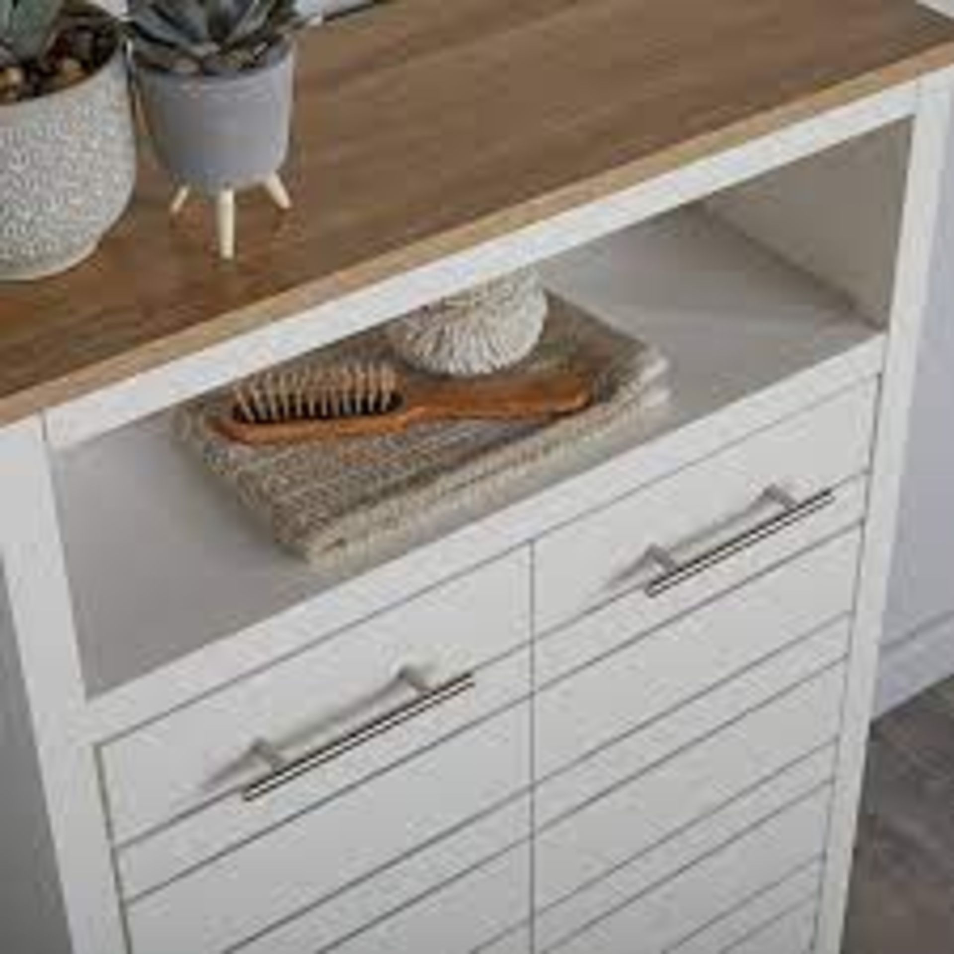 4 x NEW BOXED Hertford Two-Tone White Double Door Storage Unit. The Two-Toned Bathroom Console - Image 2 of 4