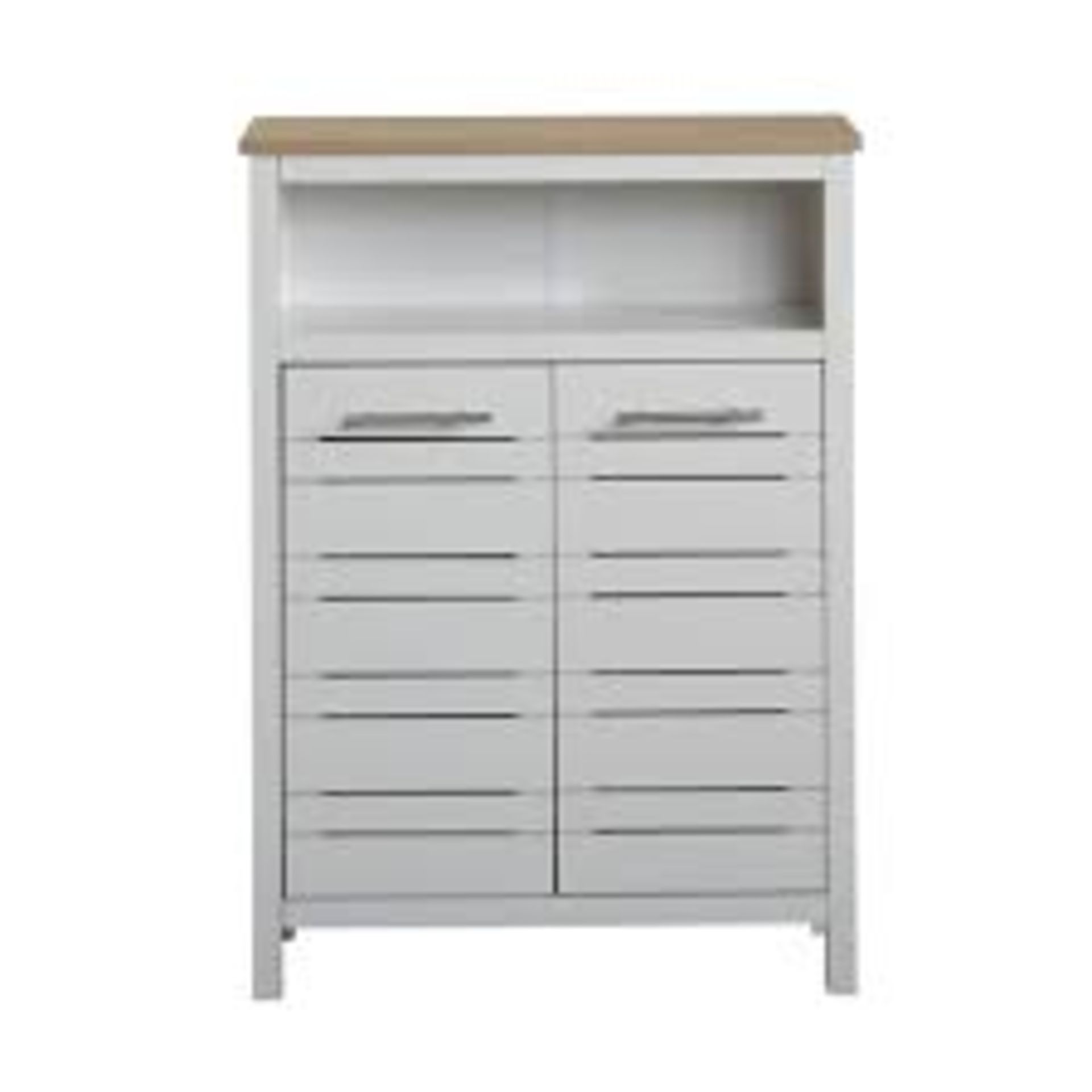 4 x NEW BOXED Hertford Two-Tone White Double Door Storage Unit. The Two-Toned Bathroom Console - Image 4 of 4