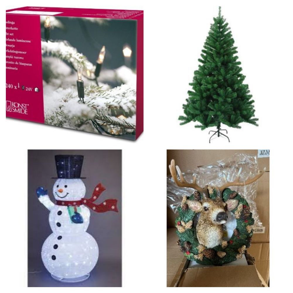 New & Boxed Luxury Christmas Stock Including Trees, Lights, Candles, Ornaments & More - Delivery Available!