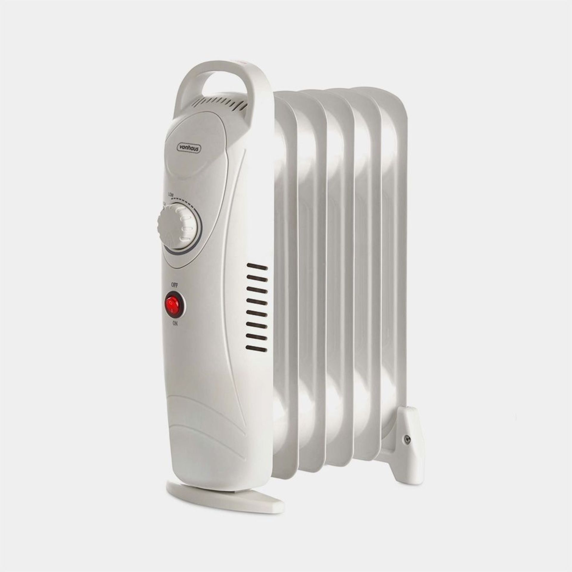 6 Fin 800W Oil Filled Radiator - White. - P6. Equipped with 6 sizeable oil-filled radiant fins to