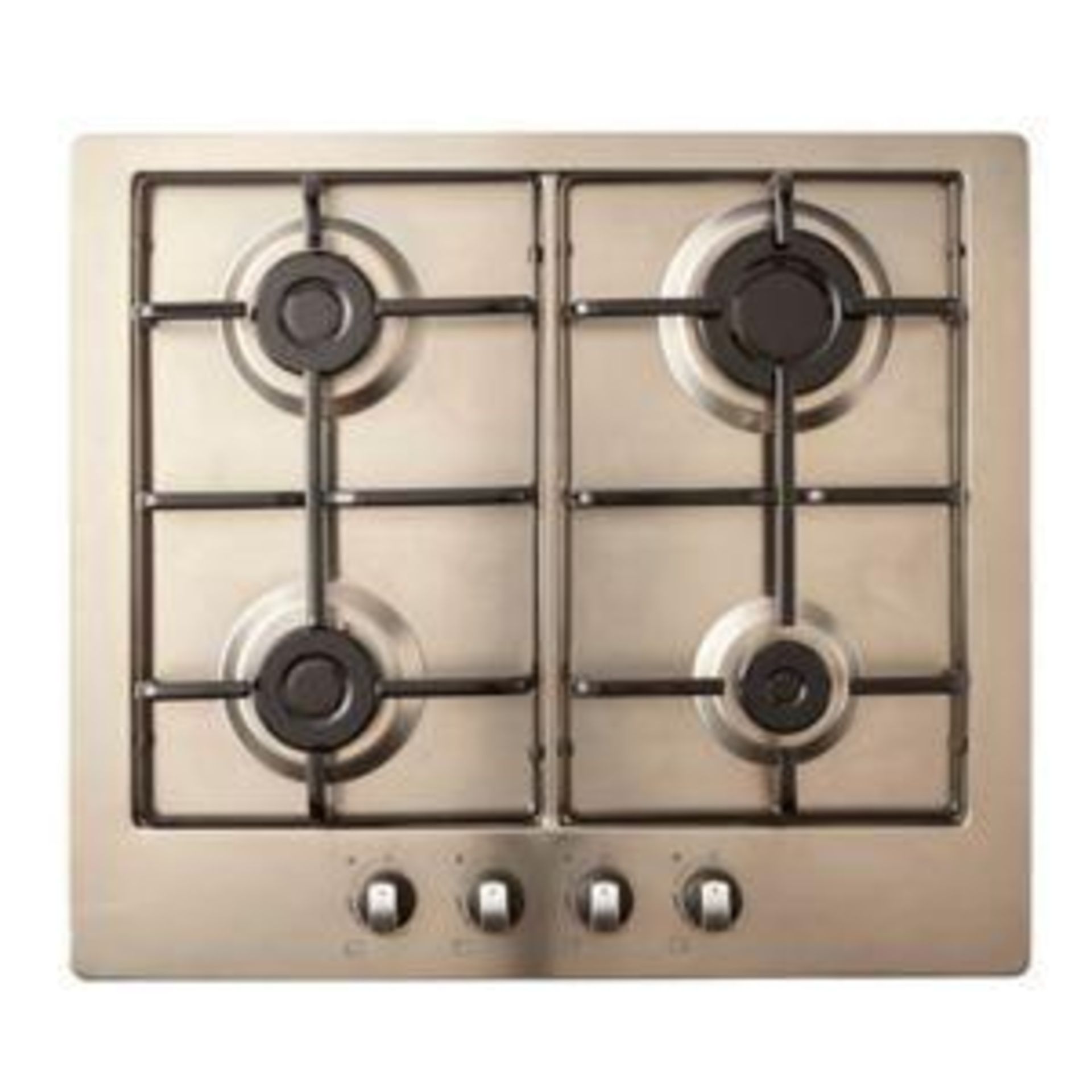 Cooke & Lewis Gasuit4 4 Burner Stainless Steel Gas Hob (W)580mm - Inox - SR5. Cooke & Lewis